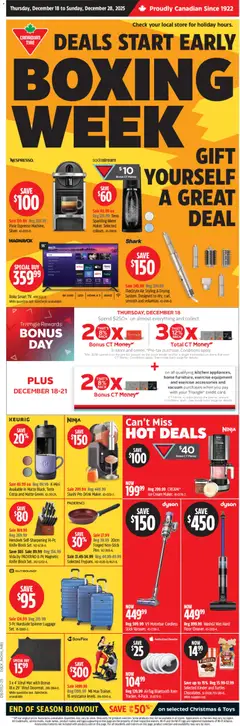 Preview of Canadian Tire weekly flyer from shop Canadian Tire valid from 18.12.2025