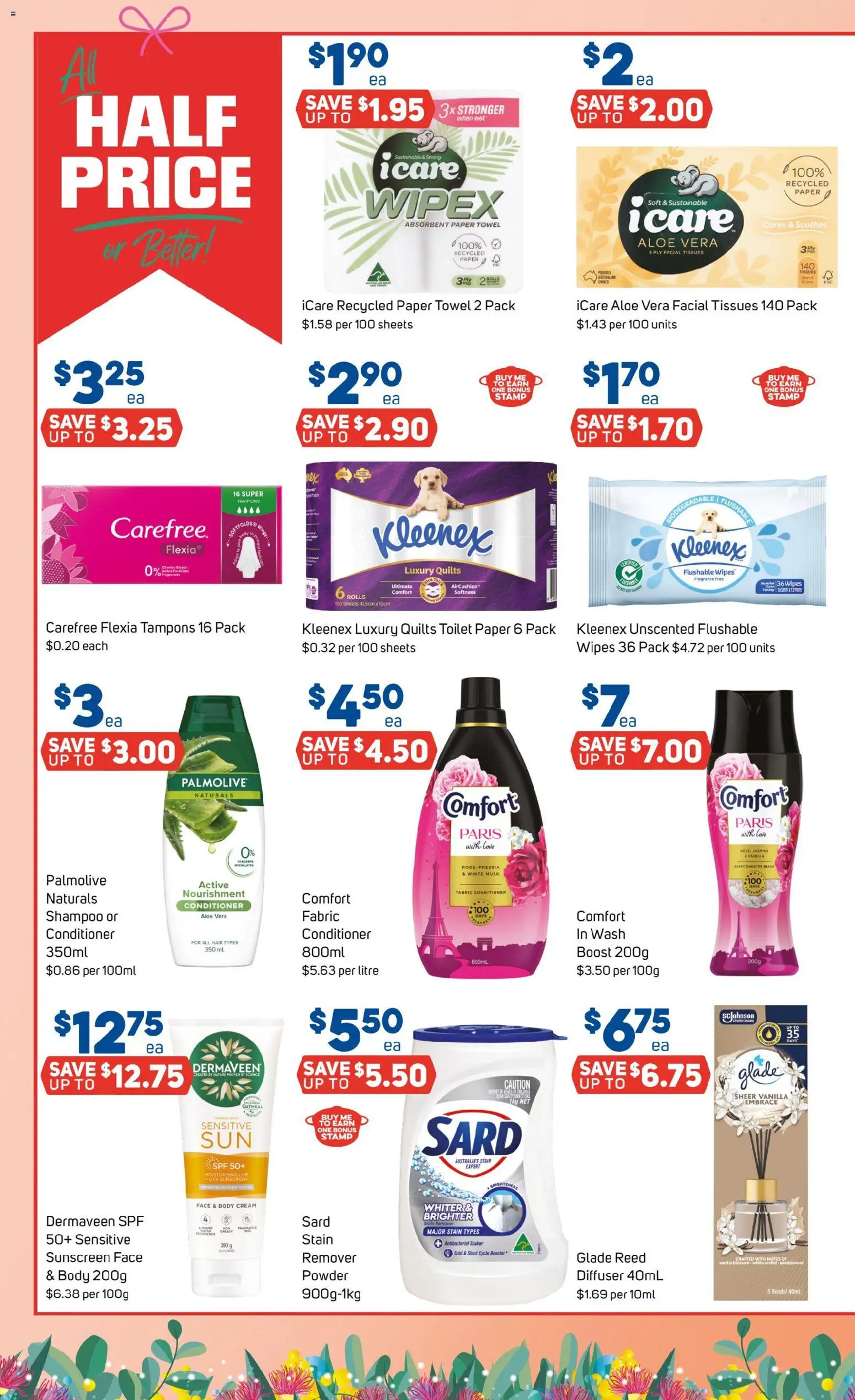 Foodland catalogue - valid from 19.11.2025 | Page: 2 | Products: Conditioner, Sunscreen, Toilet paper, Tampons