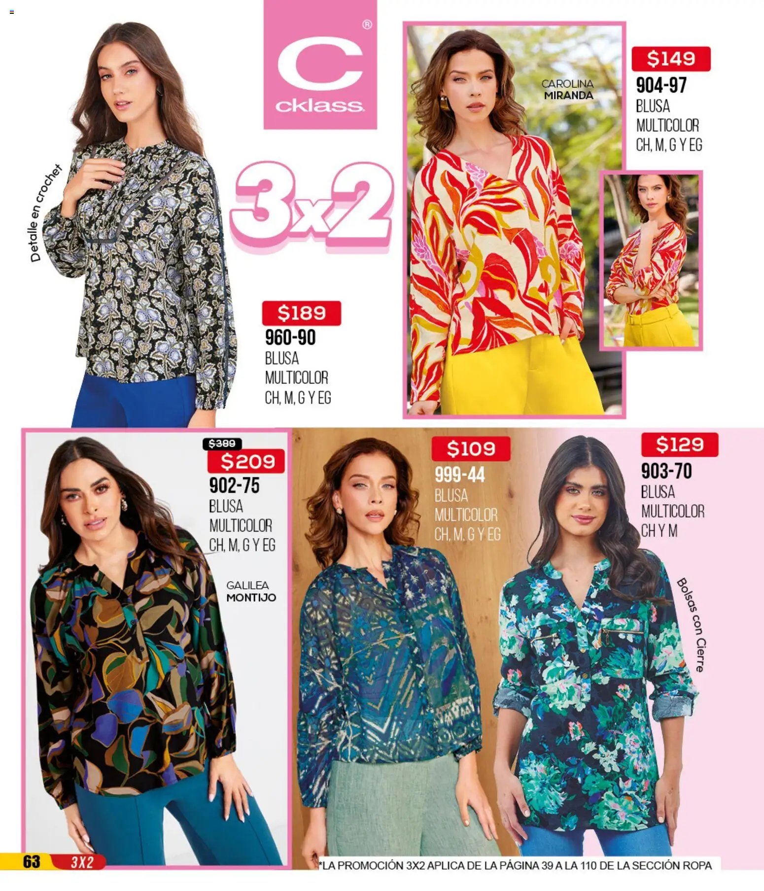Nuevas ofertas de Cklass válidas en toda la República Mexicana desde el 14.04.2026. ¡Encuentra las mejores ofertas en Cklass catálogo 3X2 Digital Ropa! | Página: 64 | Productos: Blusa