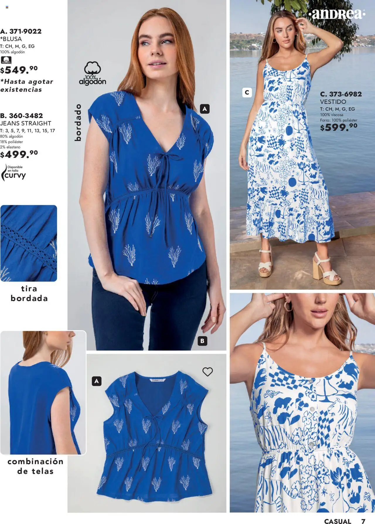 Nuevas ofertas de Andrea válidas en toda la República Mexicana desde el 25.05.2025. ¡Encuentra las mejores ofertas en Andrea - Catálogo Vestir Exterior! | Página: 7 | Productos: Algodón, Vestido
