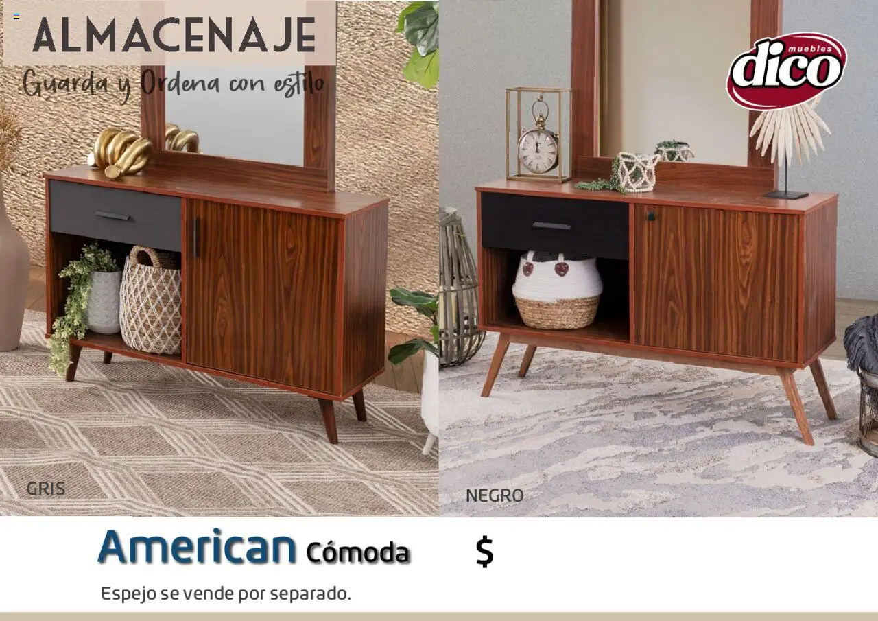 Nuevas ofertas de Muebles Dico válidas en toda la República Mexicana desde el 12.02.2025. ¡Encuentra las mejores ofertas en Muebles Dico catálogo Almacenaje! | Página: 37 | Productos: Espejo
