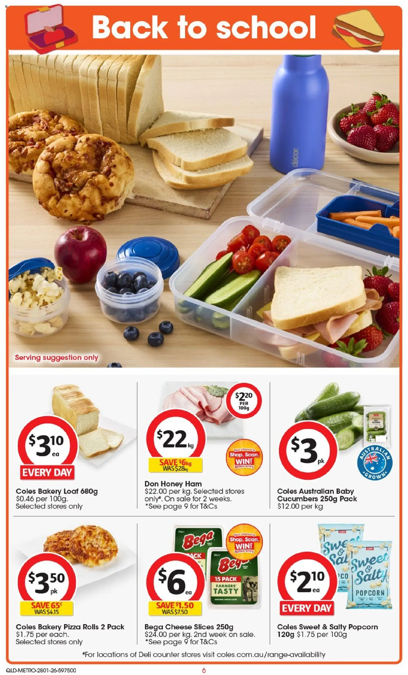 Coles catalogue - valid from 28.01.2026 | Page: 7 | Products: Decor, Ham, Popcorn, Bakery
