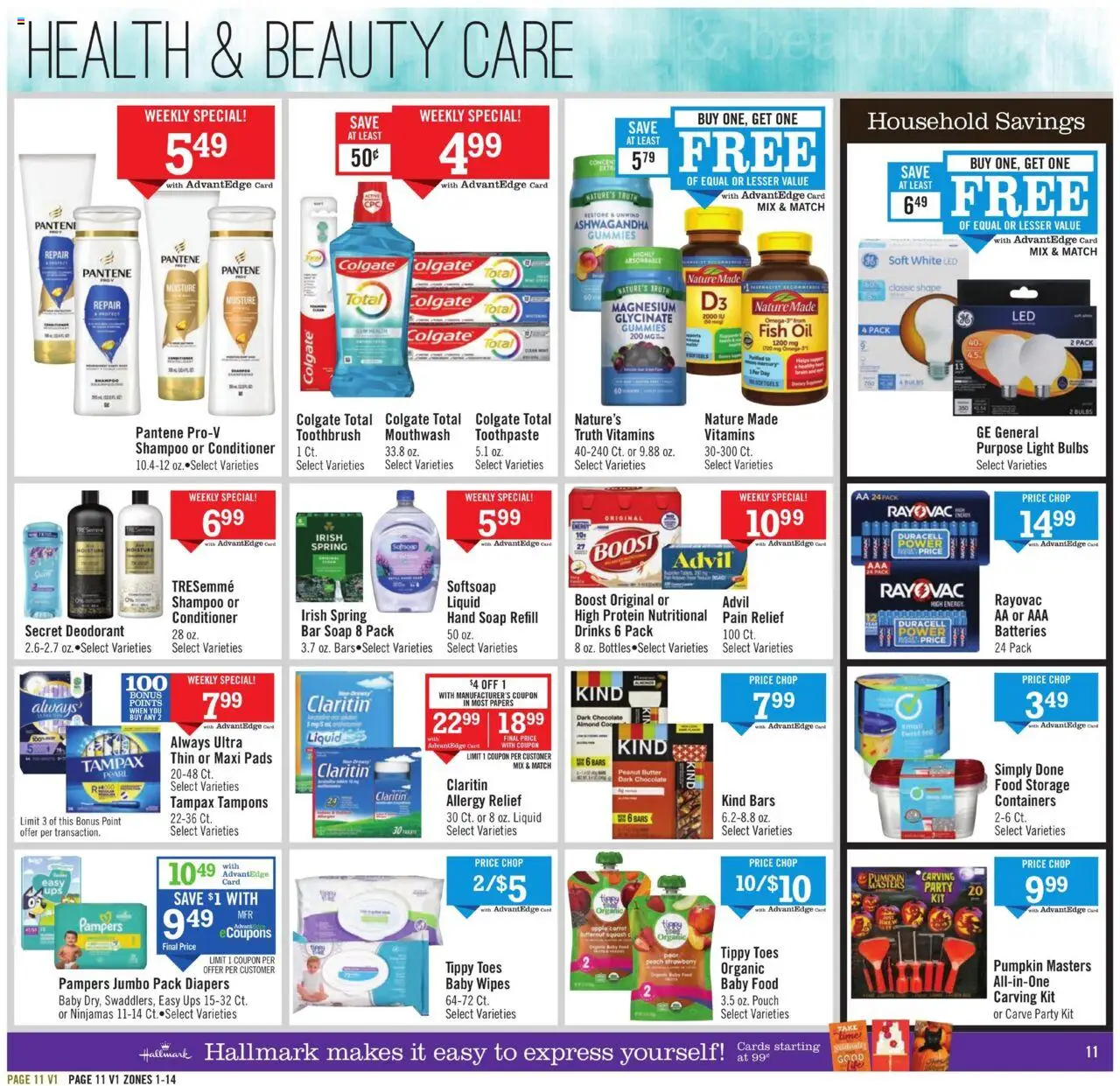 Price Chopper Weekly Ad - valid from 05.10.2025 | Page: 11 | Products: Shampoo, Fish, Mouthwash, Baby food