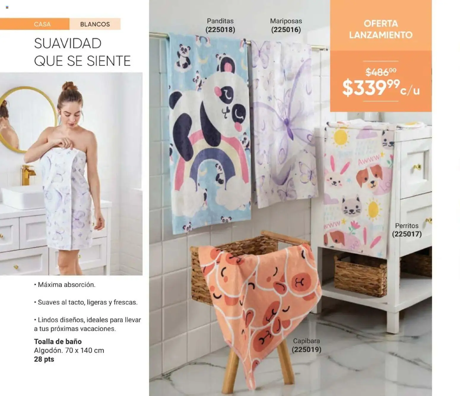 Nuevas ofertas de AVON válidas en toda la República Mexicana desde el 10.01.2026. ¡Encuentra las mejores ofertas en AVON Casa & Estilo 2 2026! | Página: 80 | Productos: Toalla, Baño