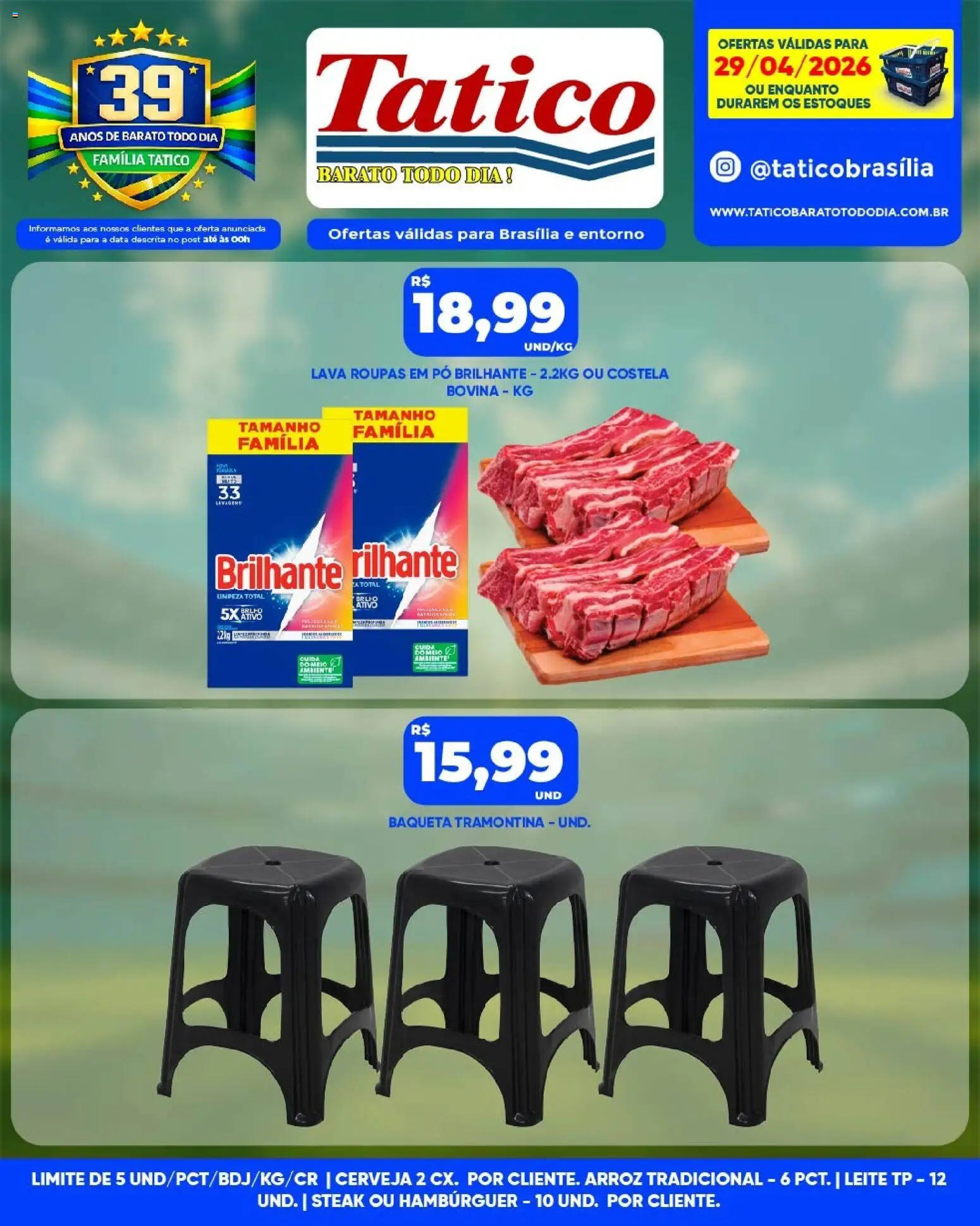 Tatico Folheto - válido de 29.04.2026 | Página: 12 | Produtos: Pó, Leite, Cerveja, Arroz