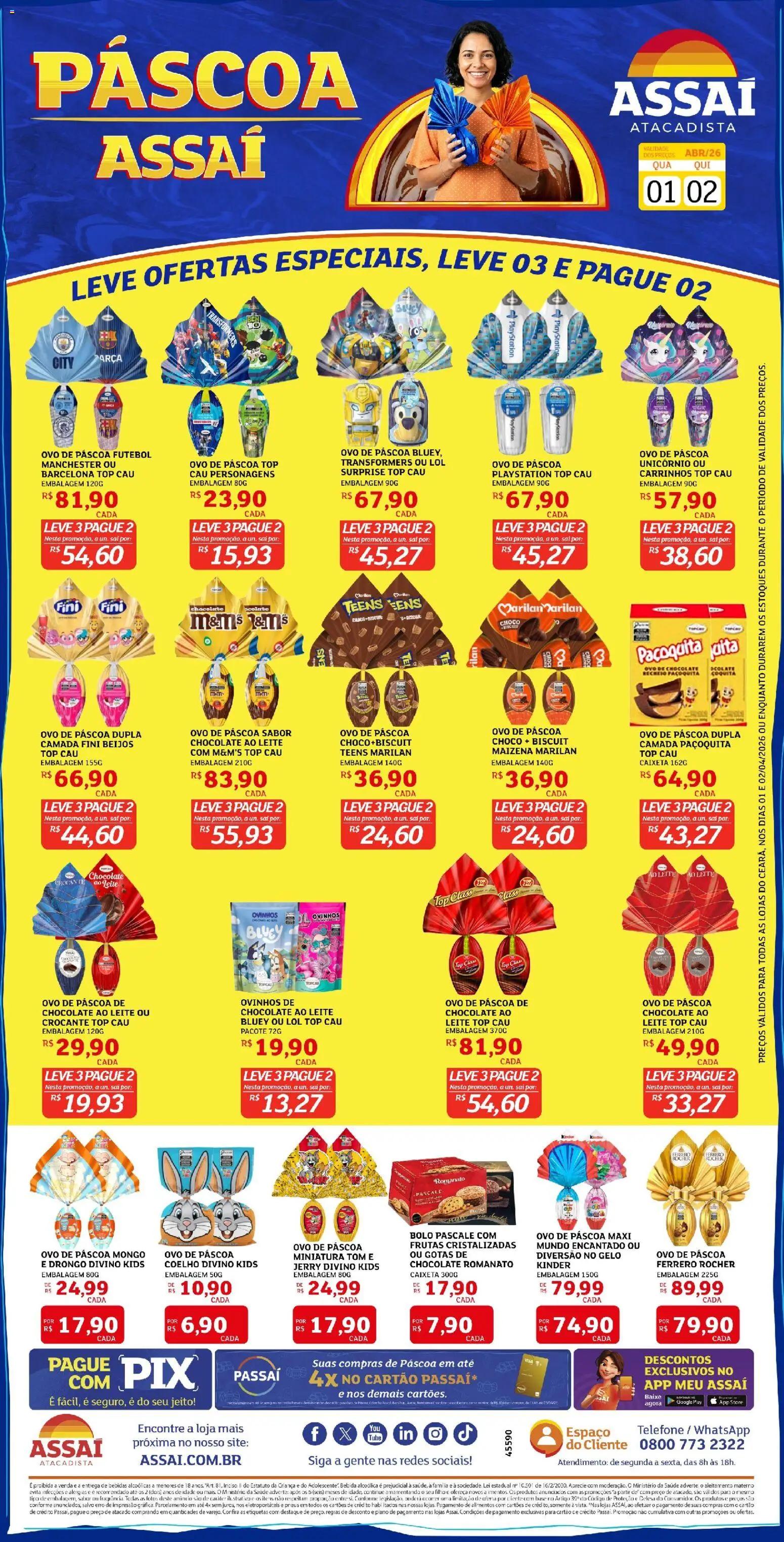 Assaí Atacadista Folheto - válido de 01.04.2026 | Página: 1