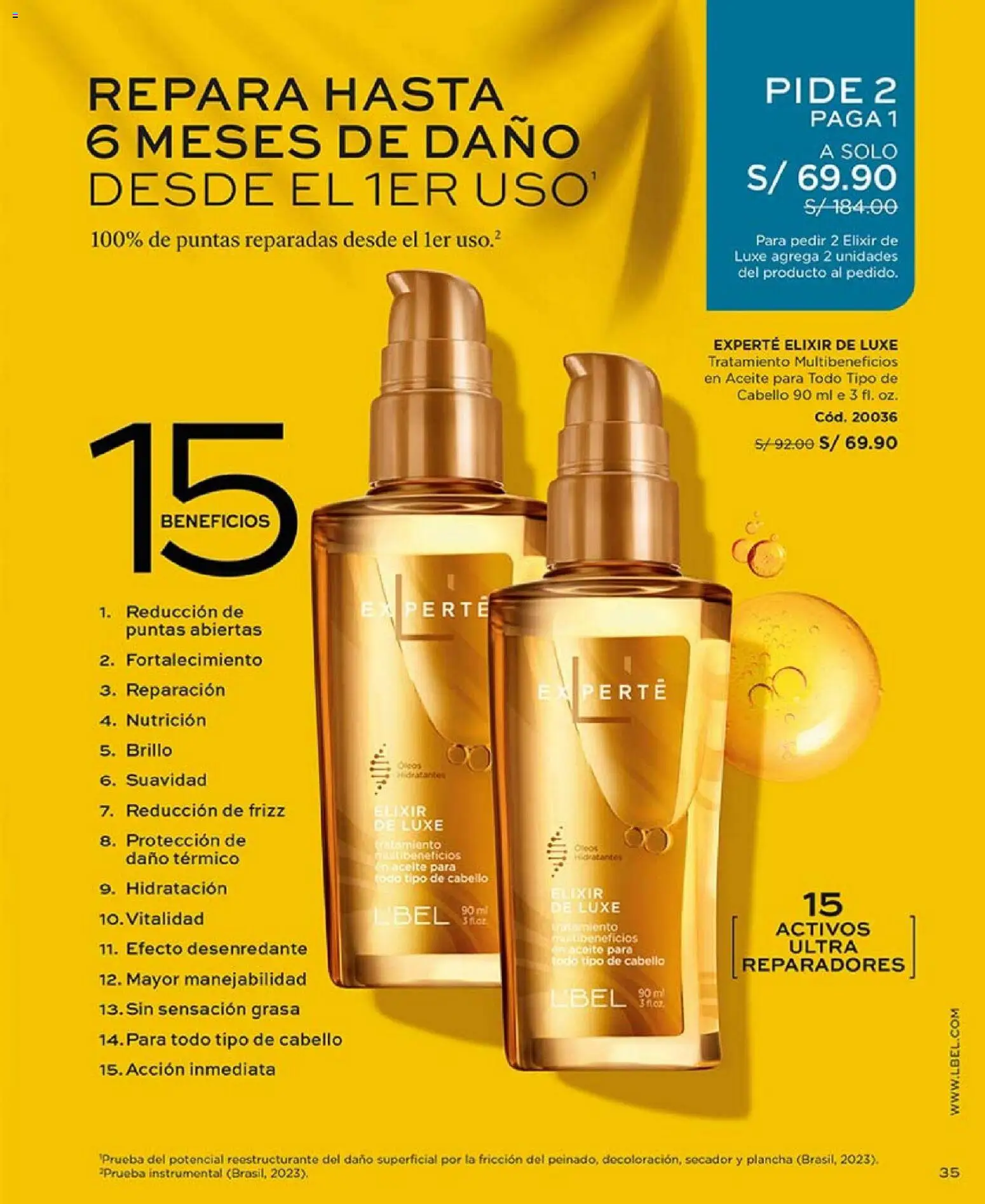 Catálogo L'Bel válido desde 27.12.2025 | Página: 35 | Productos: Aceite