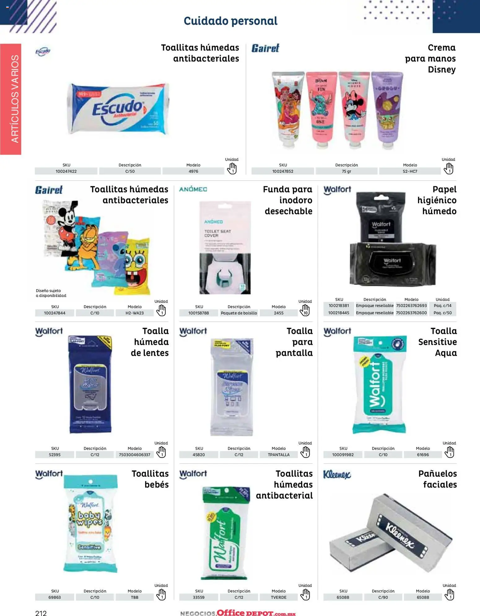 Nuevas ofertas de Office Depot válidas en toda la República Mexicana desde el 12.01.2026. ¡Encuentra las mejores ofertas en Office Depot catálogo 2026! | Página: 214 | Productos: Inodoro, Lentes, Toalla, Funda