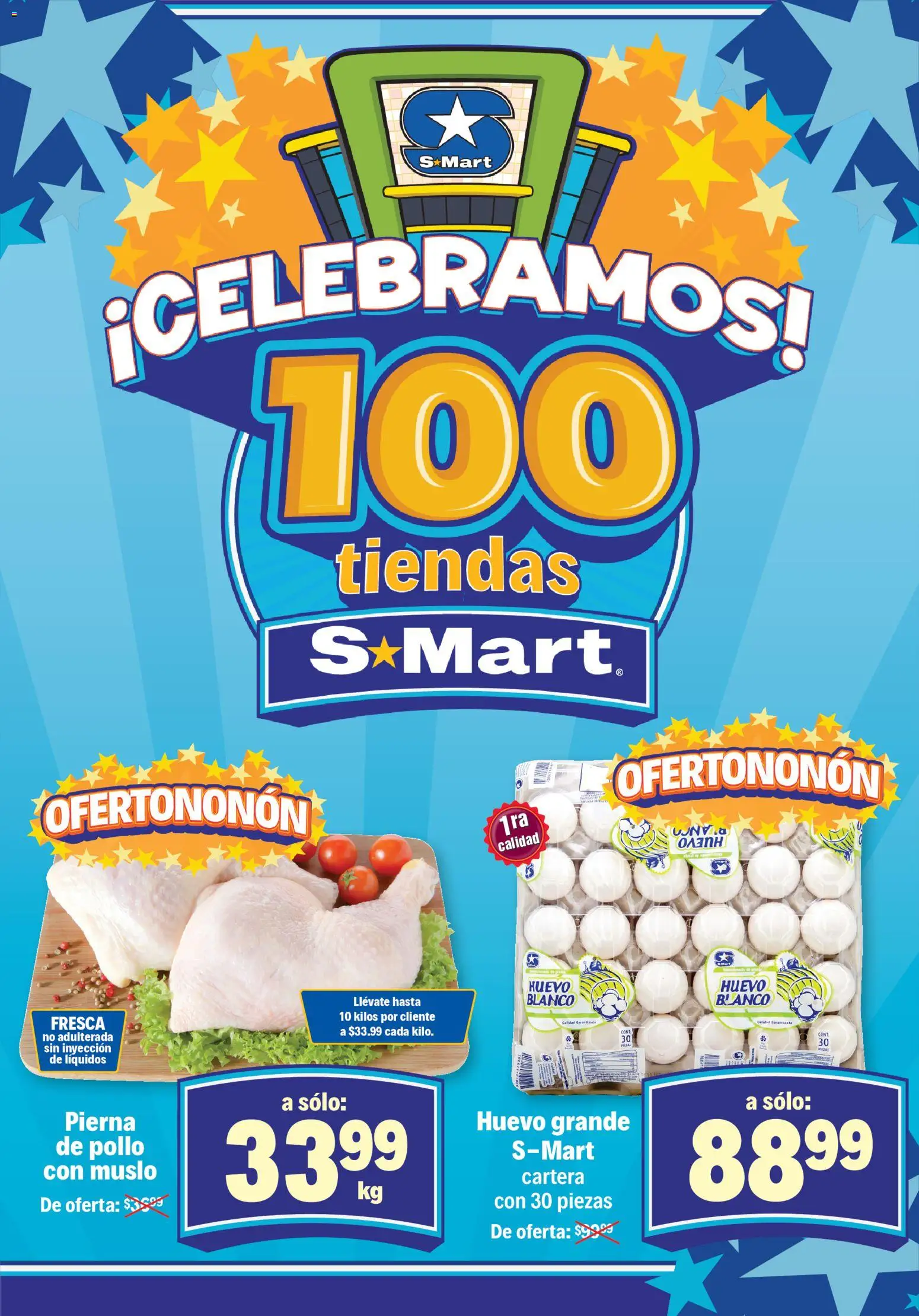 Nuevas ofertas de S-Mart válidas en toda la República Mexicana desde el 31.10.2025. ¡Encuentra las mejores ofertas en S-Mart folleto Chihuahua! | Página: 2 | Productos: Pollo, Huevo