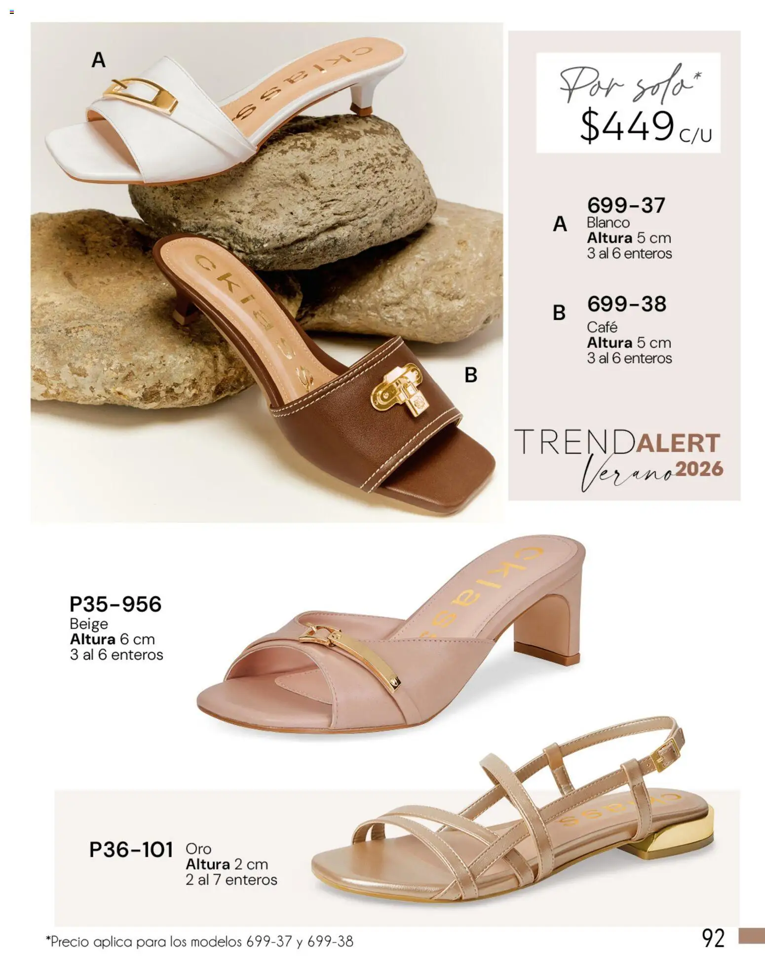 Nuevas ofertas de Cklass válidas en toda la República Mexicana desde el 05.03.2026. ¡Encuentra las mejores ofertas en Cklass catálogo Complemento Verano Calzado! | Página: 94 | Productos: Café