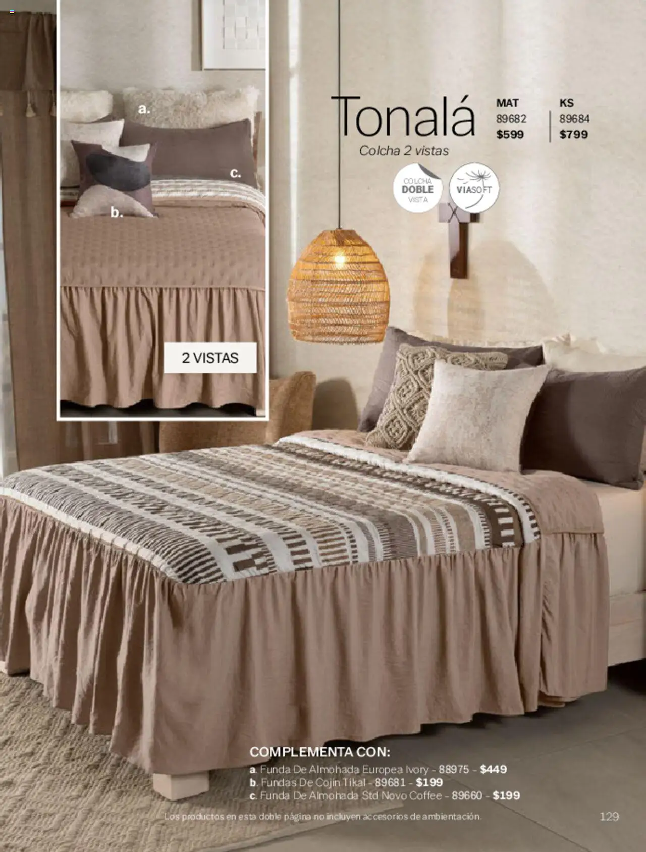 Nuevas ofertas de Vianney válidas en toda la República Mexicana desde el 07.03.2025. ¡Encuentra las mejores ofertas en Vianney catálogo Primavera! | Página: 131 | Productos: Funda, Funda de almohada, Almohada