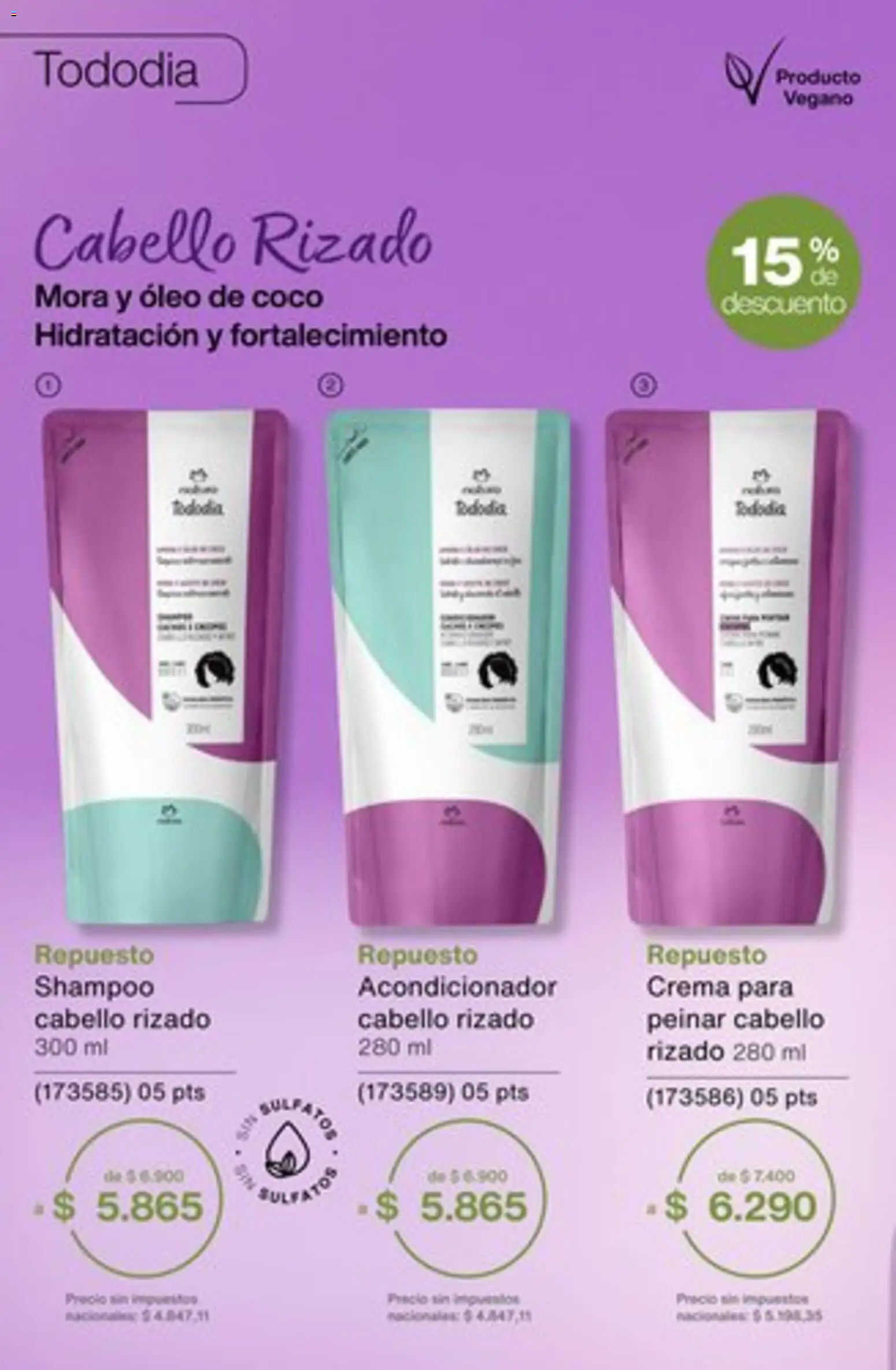 Catálogo Natura Ciclo 1/2026 │ válido desde el 04.12.2025 | Página: 249 | Productos: Shampoo, Acondicionador, Crema