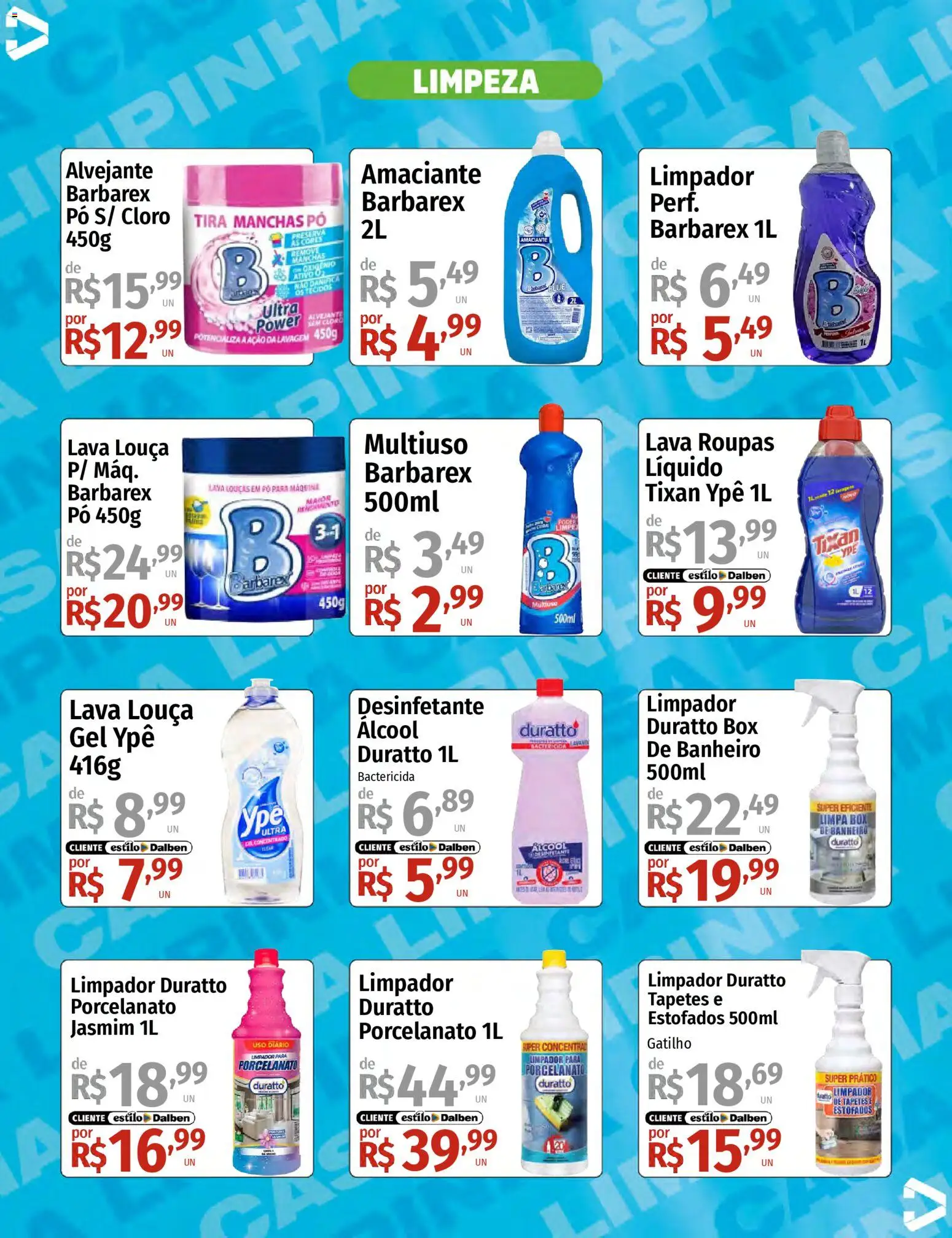 Supermercado Dalben Folheto - válido de 16.03.2026 | Página: 3 | Produtos: Pó, Porcelanato, Amaciante, Desinfetante