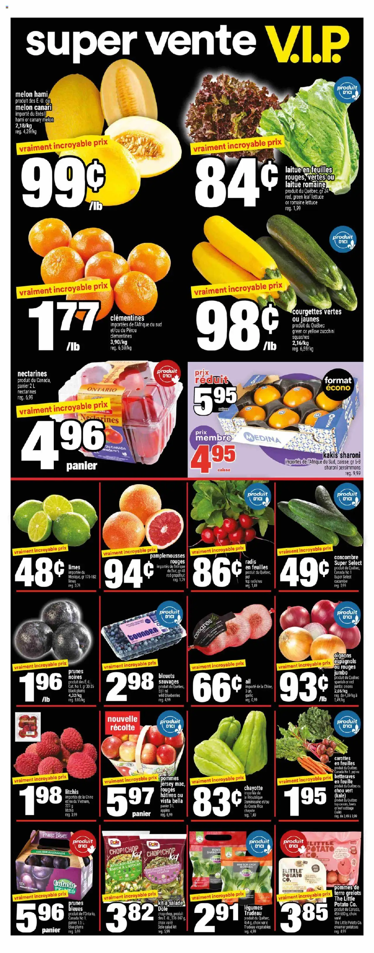 Super C flyer valid from 14.08.2025 | Page: 5 | Products: Salad, Potatoes, Apples