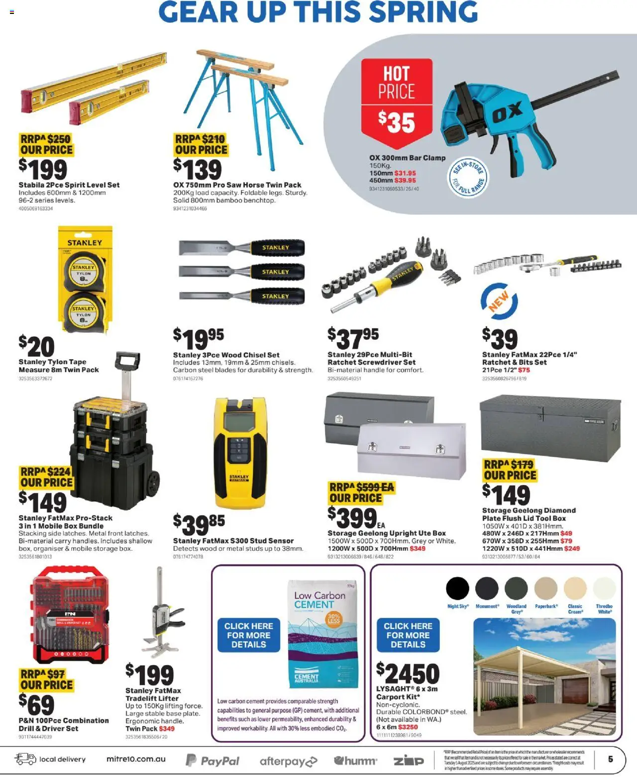 Mitre 10 catalogue - valid from 10.09.2025 | Page: 5 | Products: Ergonomic, Saw, Cream, Mobile