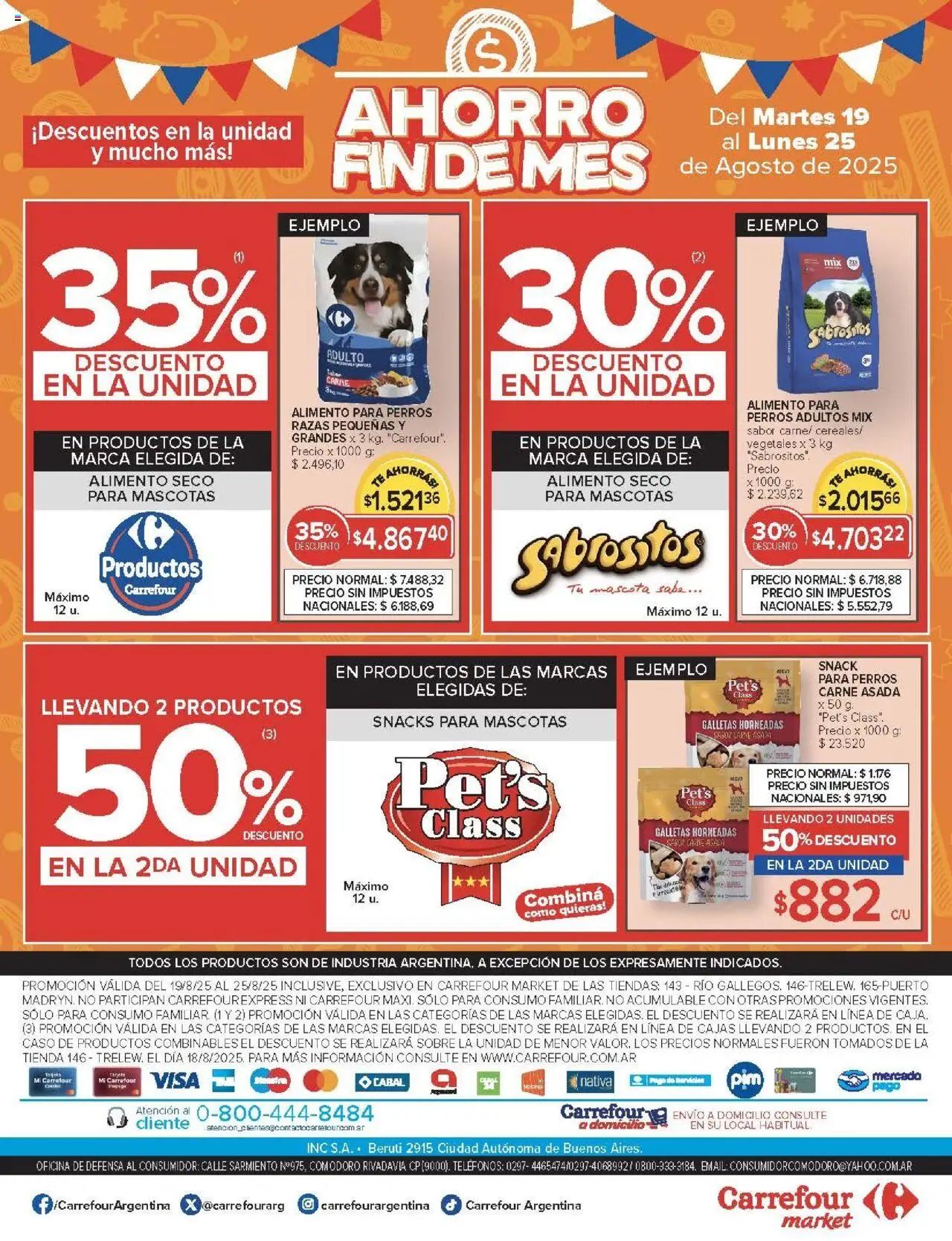 Carrefour ofertas - Chubut │ válido desde el 19.08.2025 | Página: 49 | Productos: Caso, Sobre, Té, Galletas