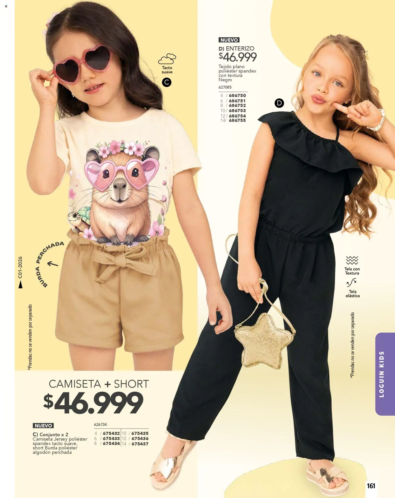 Carmel revista - valida desde el 01.01.2026 | Página: 161 | Productos: Algodón, Camiseta, Conjunto, Enterizo