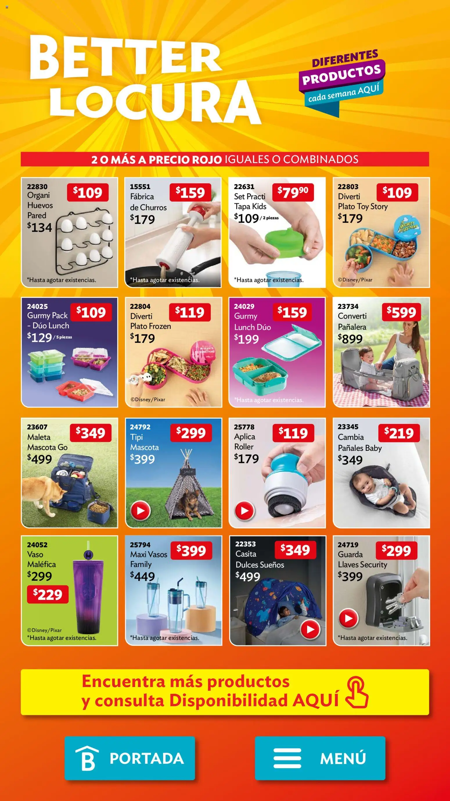 Nuevas ofertas de Betterware válidas en toda la República Mexicana desde el 02.02.2026. ¡Encuentra las mejores ofertas en Betterware campaña 2 2026! | Página: 111 | Productos: Maleta, Huevos, Dulces, Vasos