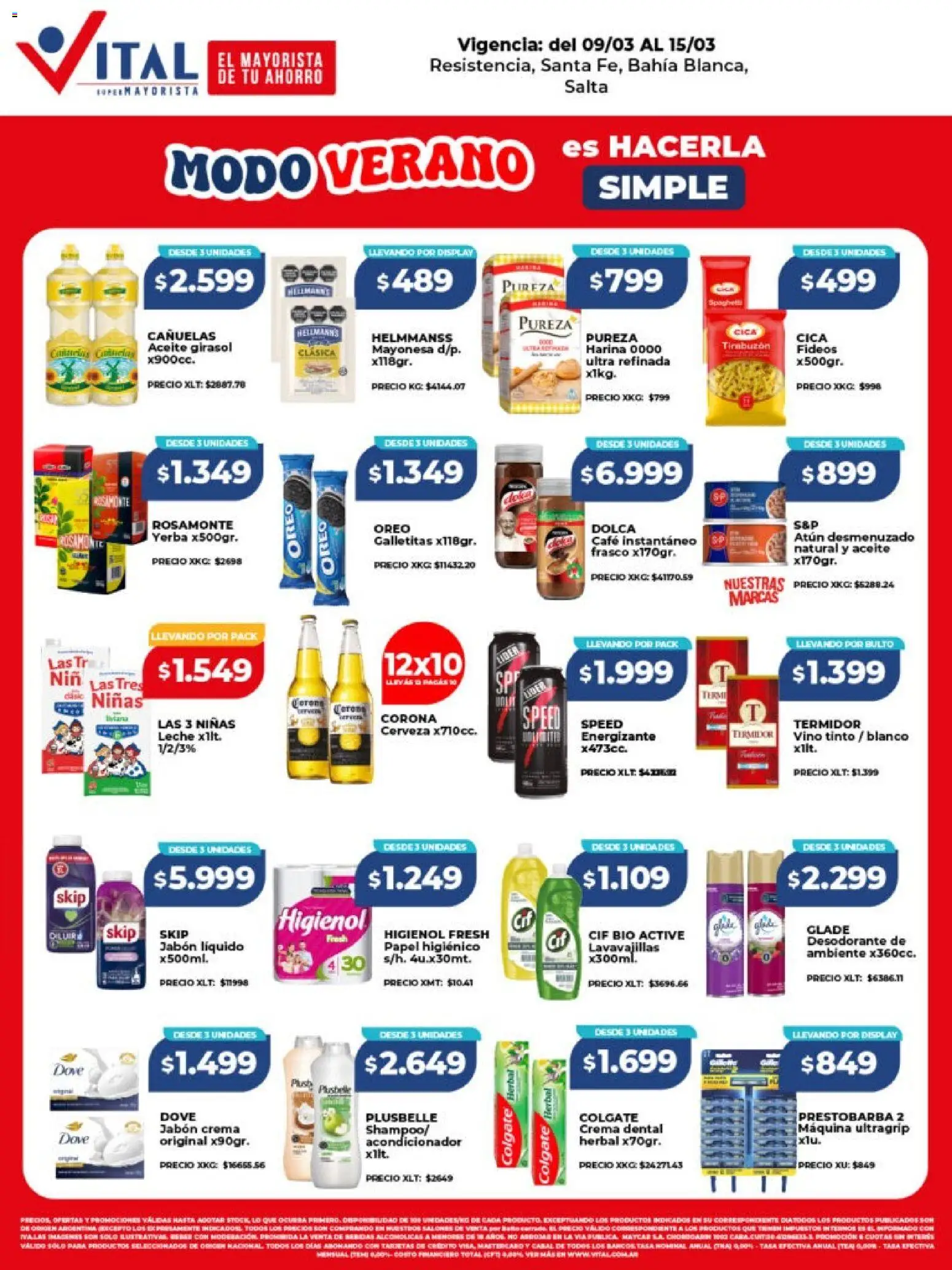 Vital - Ofertas -  Resistencia │ válido desde el 09.03.2026 | Página: 1 | Productos: Lavavajillas, Yerba, Aceite, Café