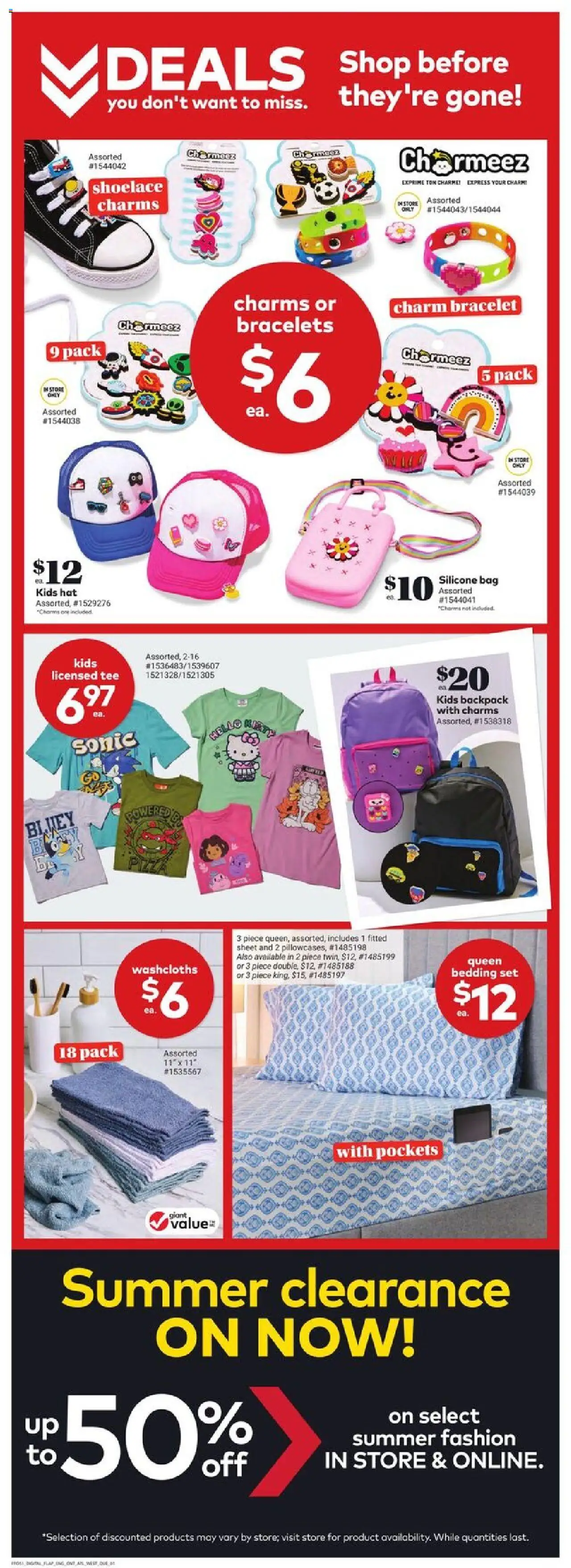 Giant Tiger flyer valid from 23.07.2025 | Page: 4 | Products: Hat, Bag, Shoes, T-shirt