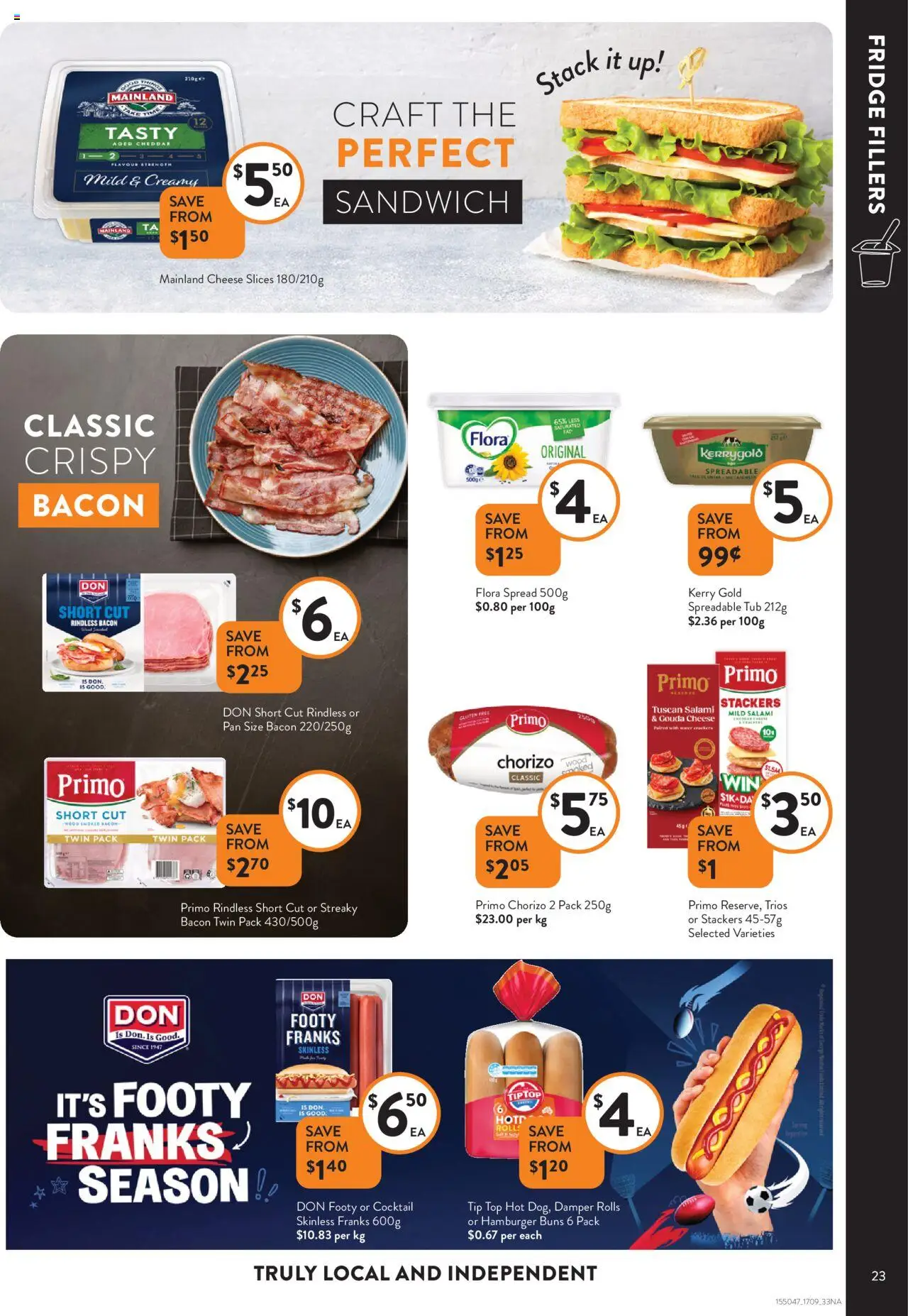 Foodworks catalogue - valid from 17.09.2025 | Page: 23 | Products: Bacon, Crackers, Cheese, Wood