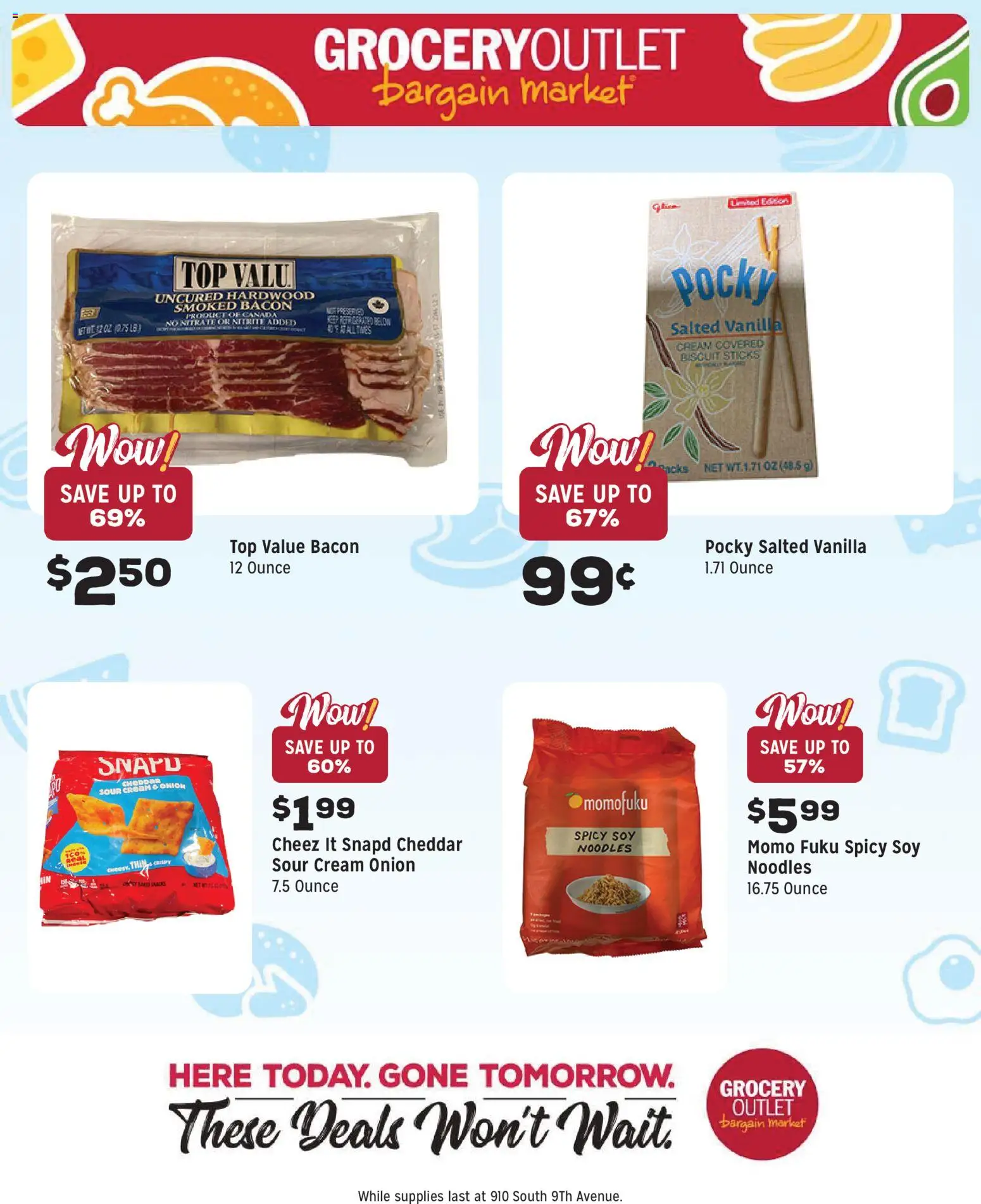 Grocery Outlet Weekly Ad - valid from 11.02.2026 | Page: 13 | Products: Noodles, Sour cream, Cream, Onion