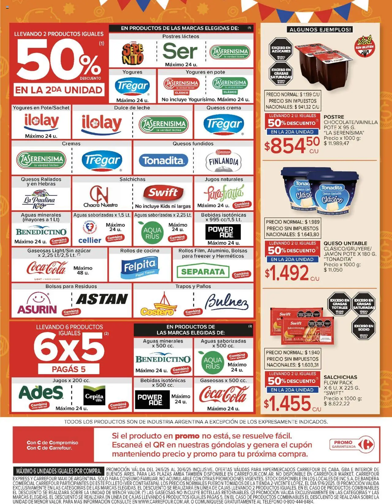 Carrefour ofertas │ válido desde el 24.06.2025 | Página: 11 | Productos: Cocina, Sobre, Dulce de leche, Queso