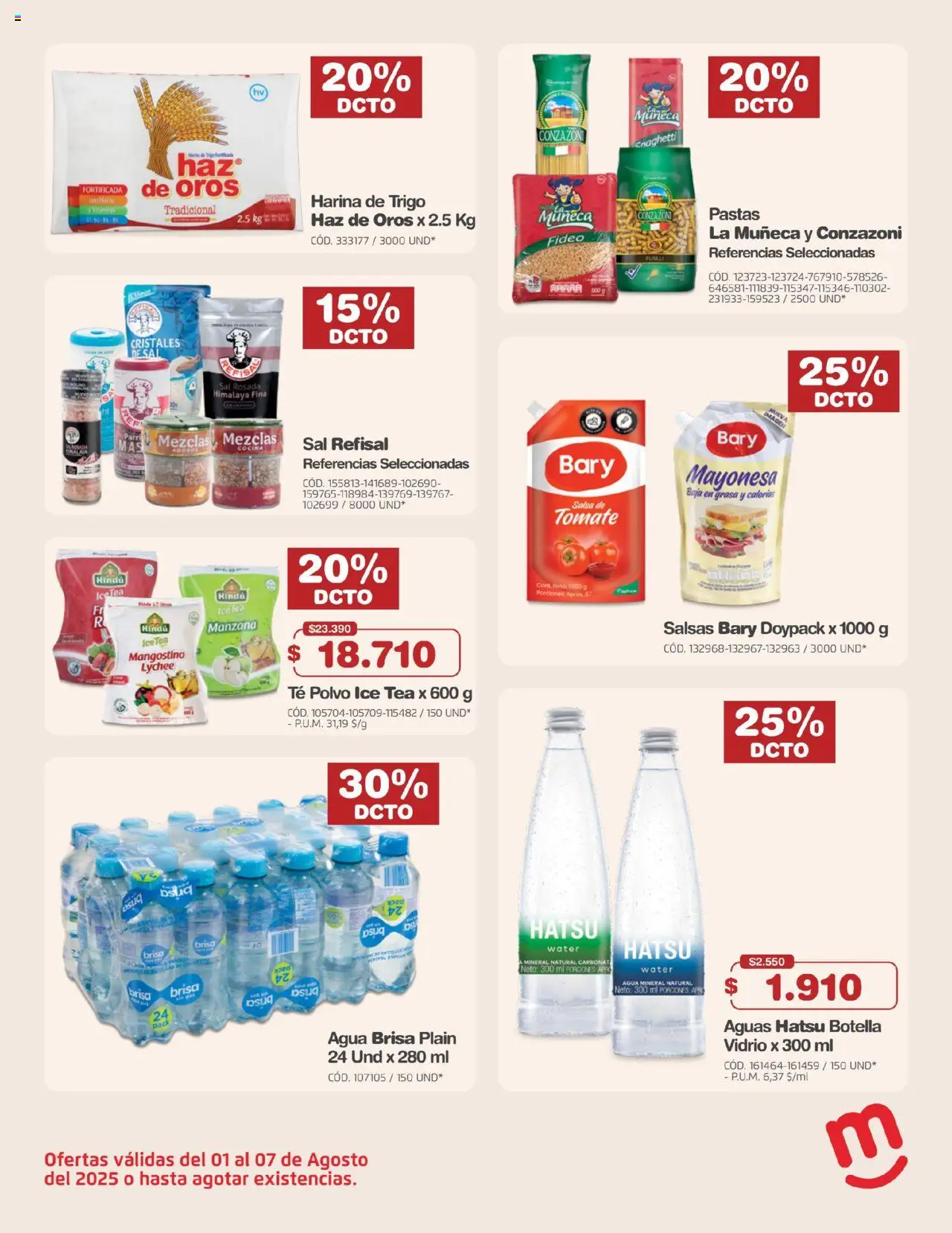 Makro revista - valida desde el 01.08.2025 | Página: 8 | Productos: Mermelada, Mayonesa, Tomate, Vitaminas