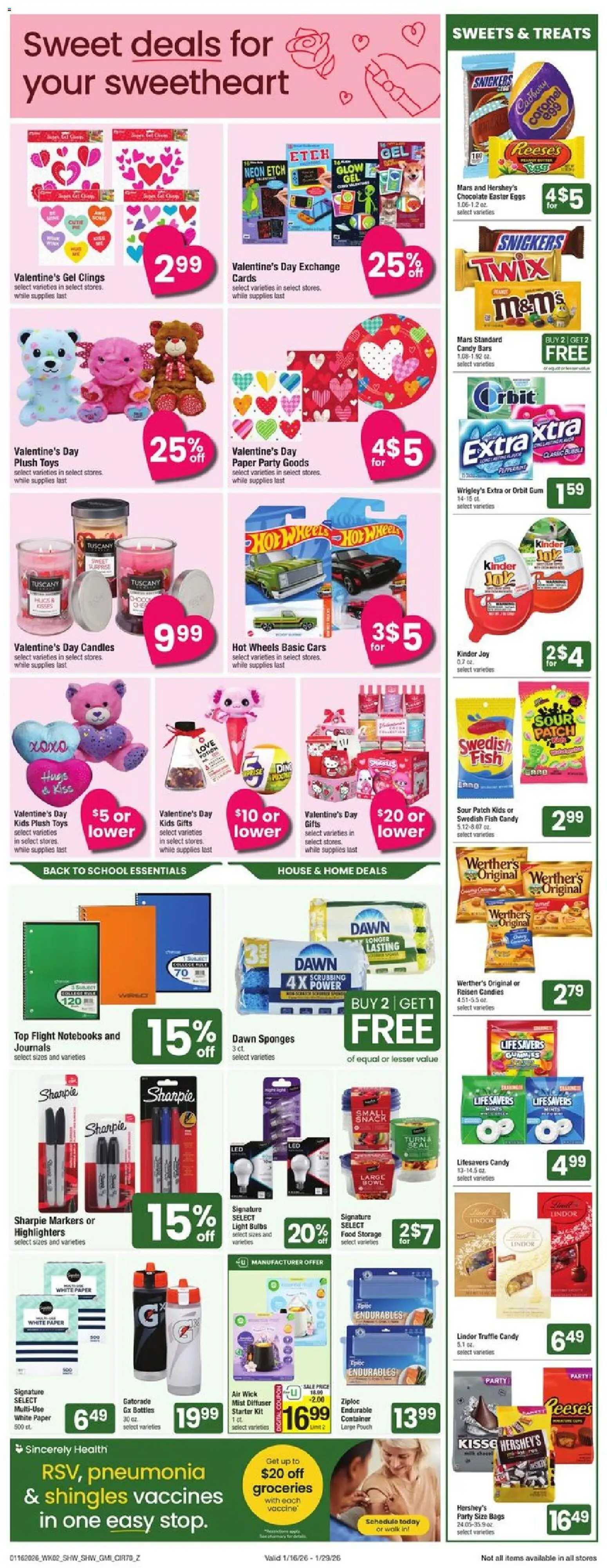 Star Market Weekly Ad - valid from 16.01.2026 | Page: 5 | Products: Chocolate, Fish, Candies, Starter