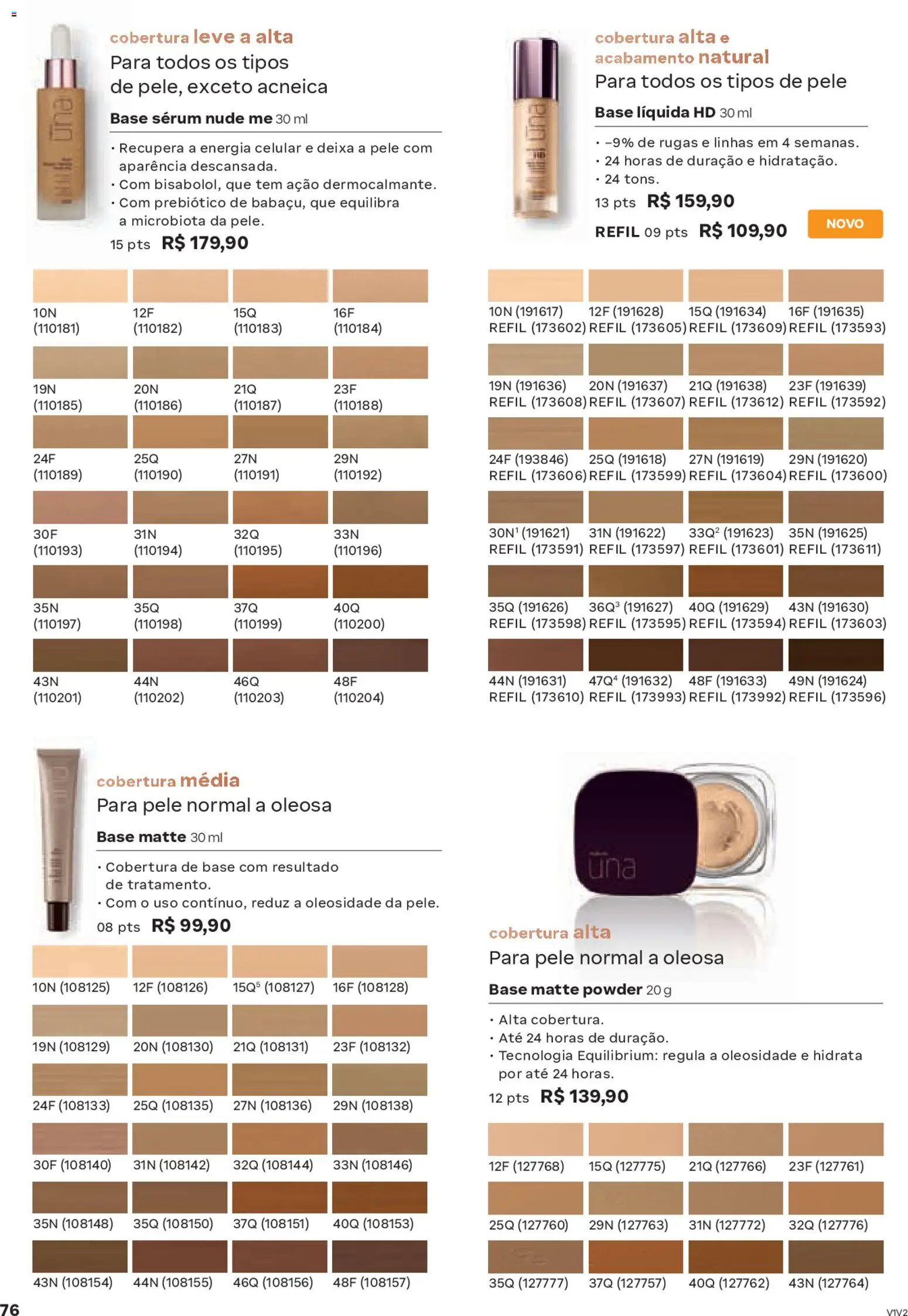 Natura Folheto - válido de 04.02.2026 | Página: 76 | Produtos: Celular, Base, Sérum