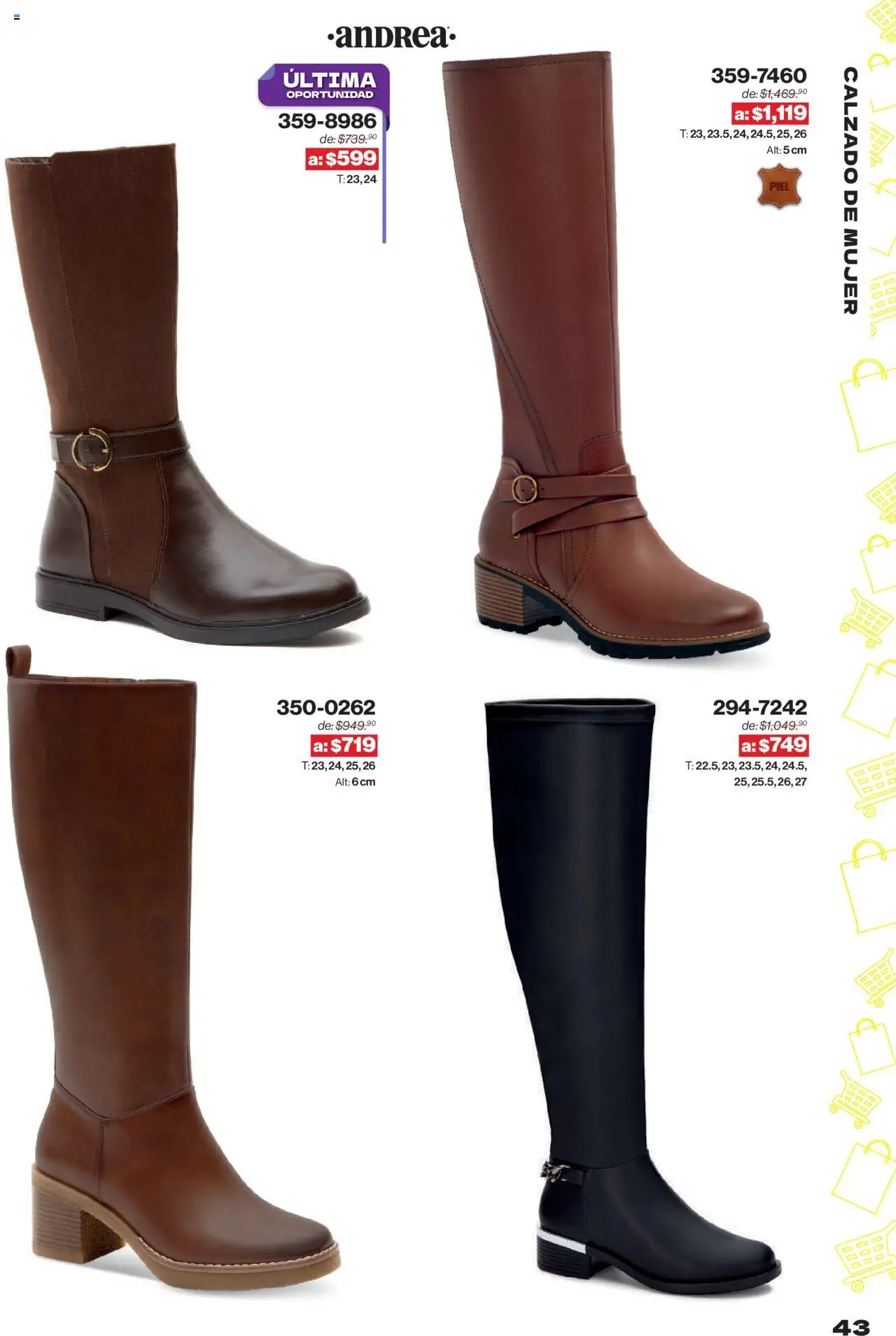 Nuevas ofertas de Andrea válidas en toda la República Mexicana desde el 10.08.2025. ¡Encuentra las mejores ofertas en Andrea - Catálogo Outlet! | Página: 43