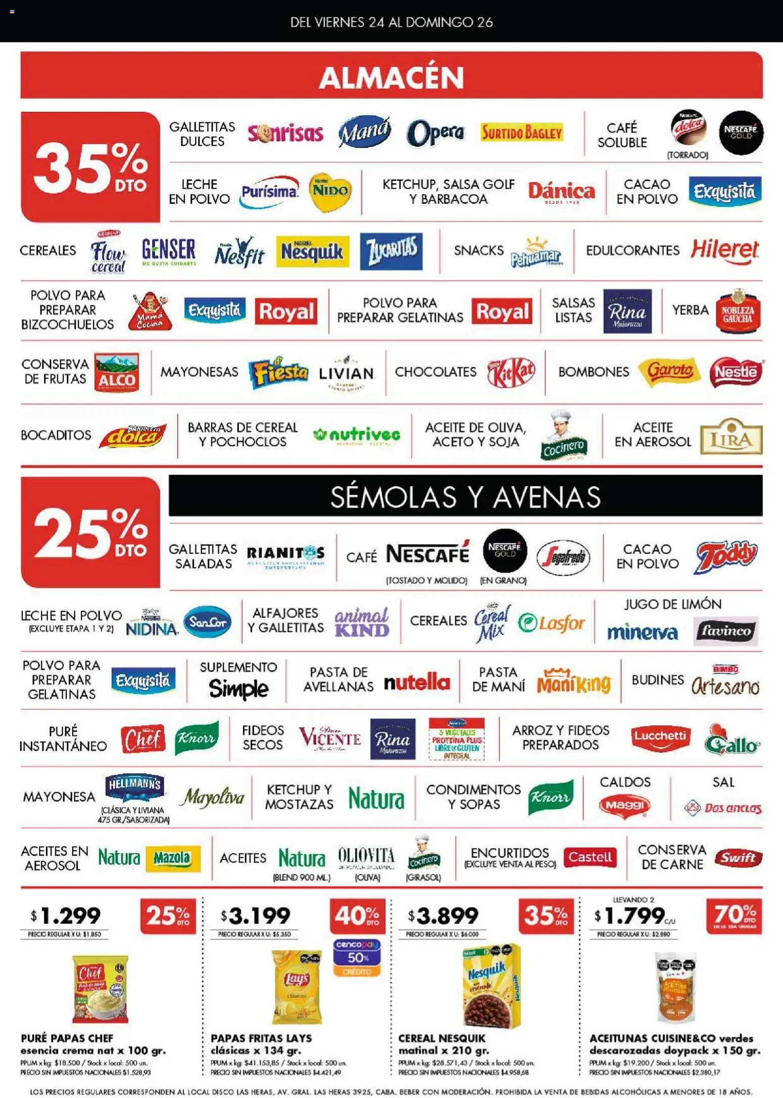 Disco - Ofertas | Bs. As. y Santa Fé │ válido desde el 23.10.2025 | Página: 3 | Productos: Galletitas, Yerba, Mayonesa, Mani