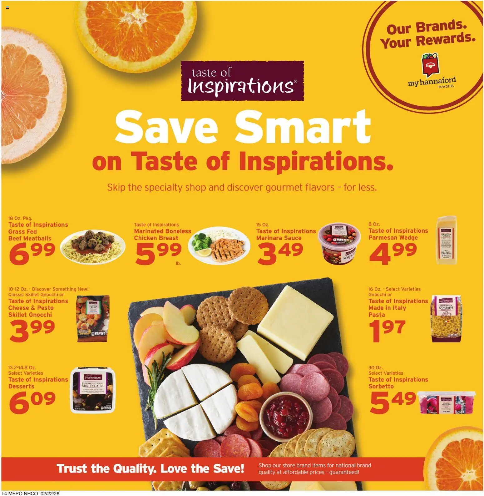Hannaford Weekly Ad - valid from 22.02.2026 | Page: 17 | Products: Skillet, Cheese, Pasta, Sauce