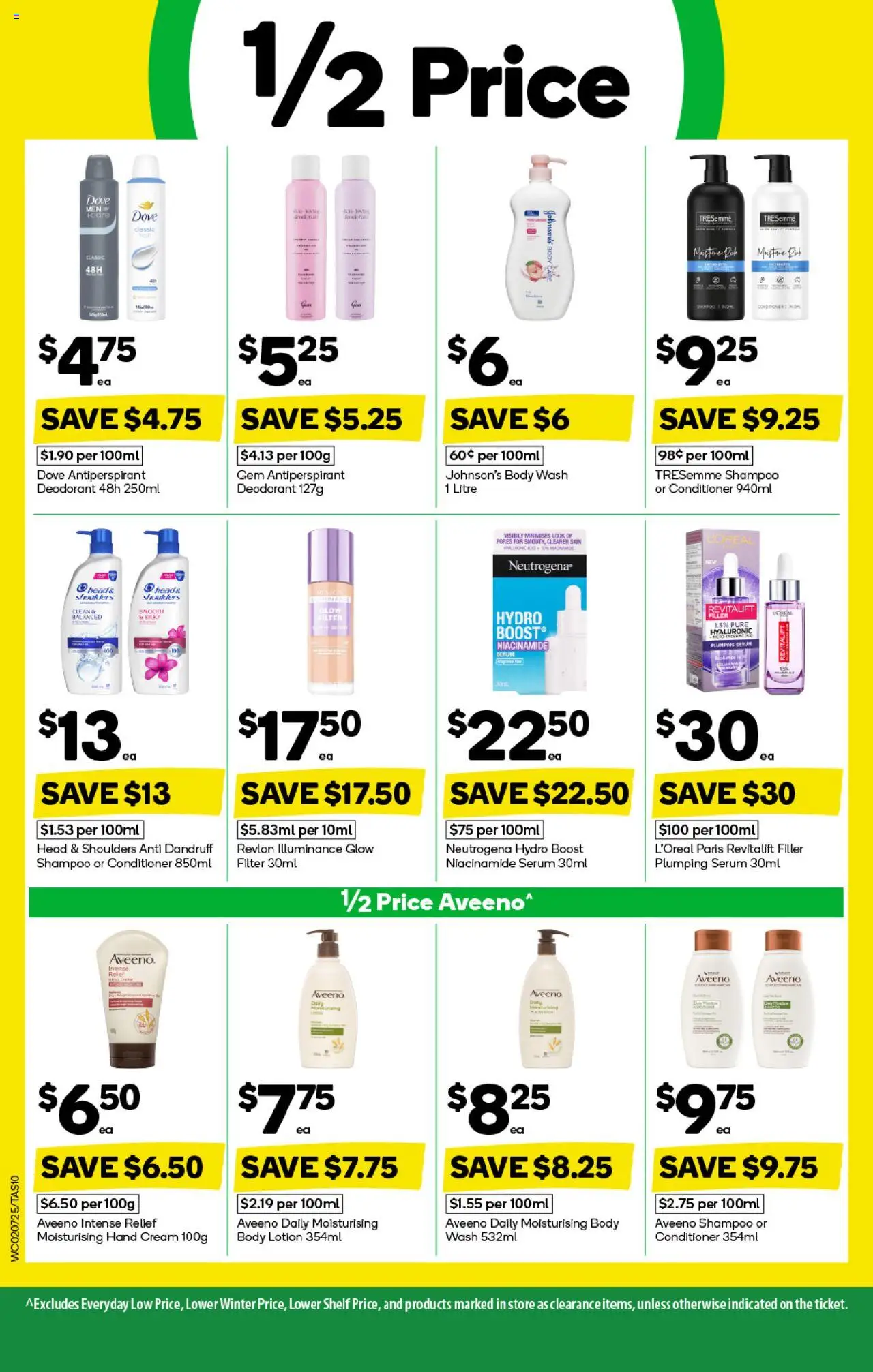 Woolworths catalogue - valid from 02.07.2025 | Page: 10 | Products: Shampoo, Conditioner, Antiperspirant, Body lotion