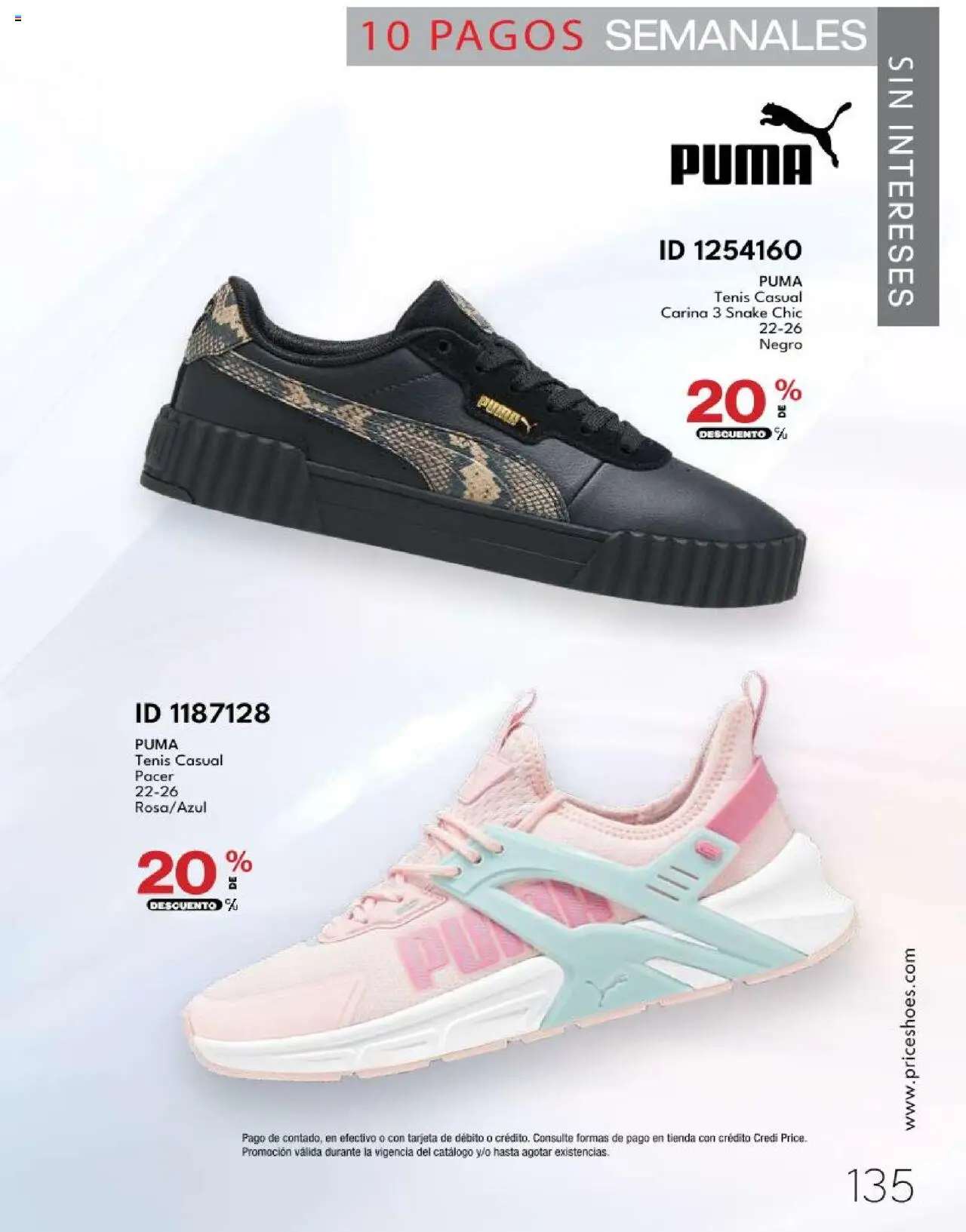 Nuevas ofertas de Price Shoes válidas en toda la República Mexicana desde el 14.10.2025. ¡Encuentra las mejores ofertas en Price Shoes - Catálogo - 10 Pagos sin Intereses! | Página: 135 | Productos: Tenis