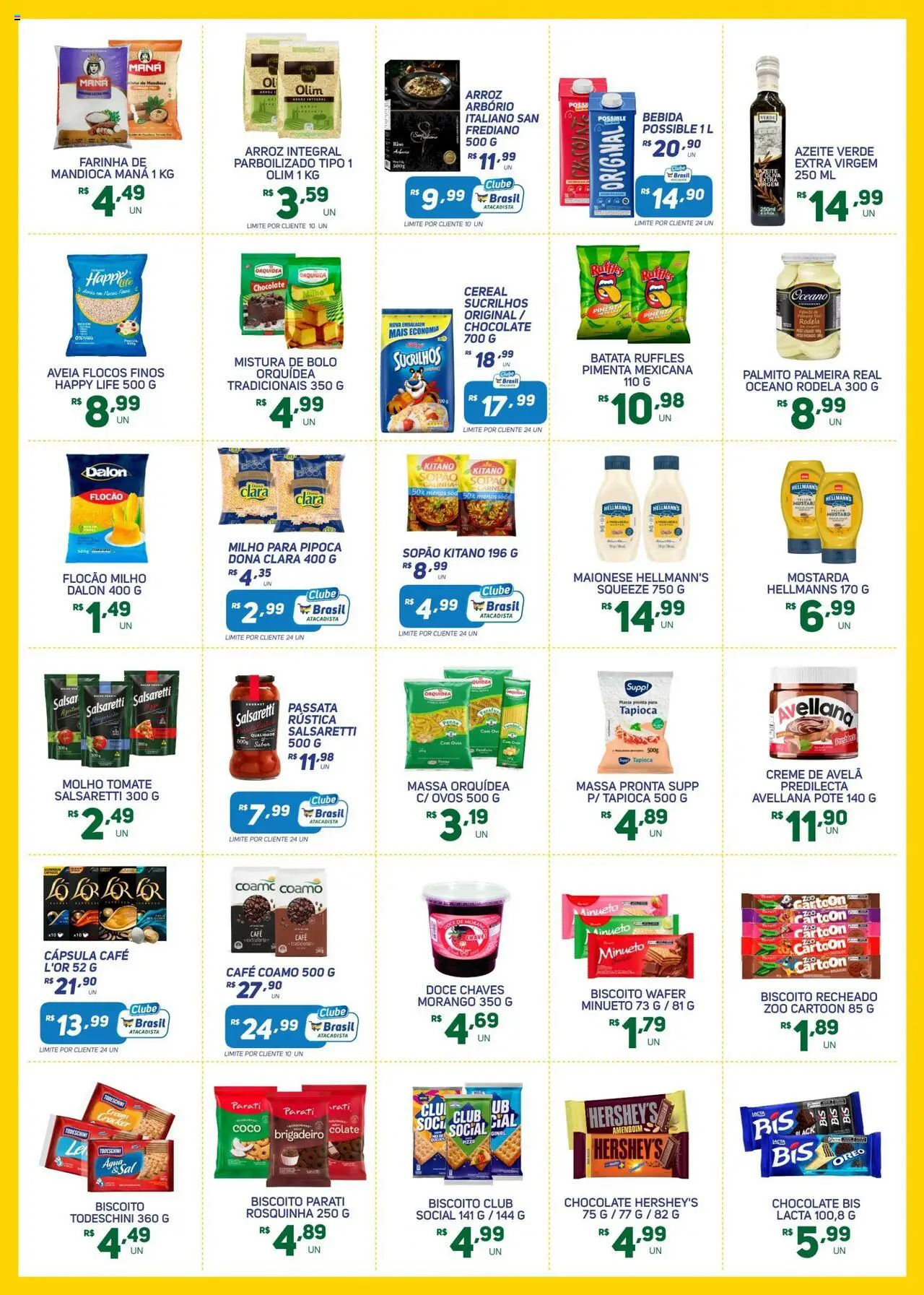 Brasil Atacadista Folheto - válido de 18.08.2025 | Página: 2 | Produtos: Palmito, Pizza, Sucrilhos, Azeite