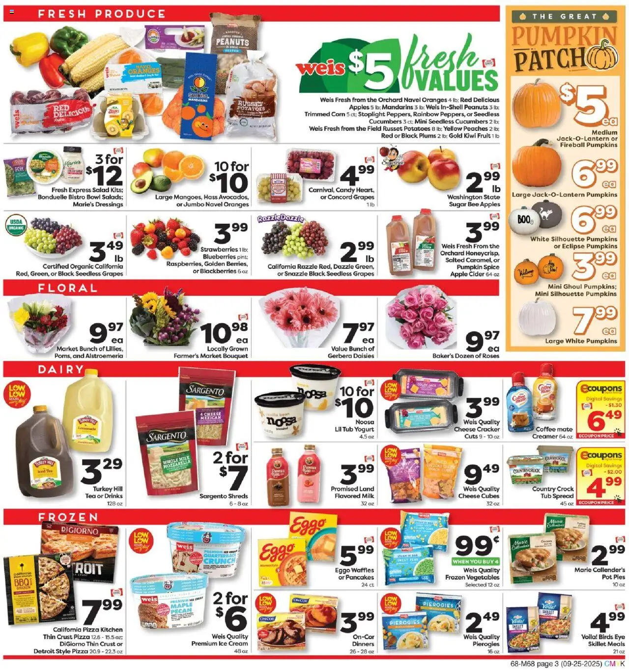 Weis Grand Opening - valid from 25.09.2025 | Page: 7 | Products: Mandarins, Milk, Kiwi, Sugar