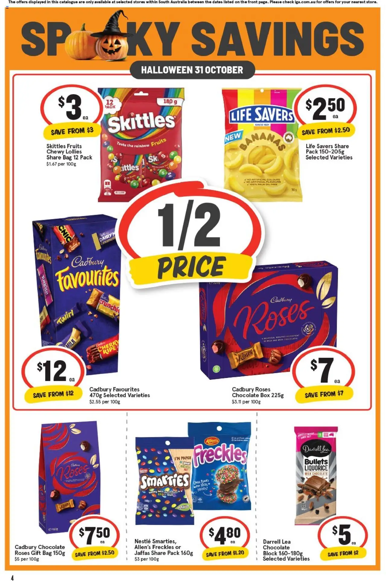 IGA catalogue - valid from 22.10.2025 | Page: 4 | Products: Box, Oil, Chocolate, Lollies