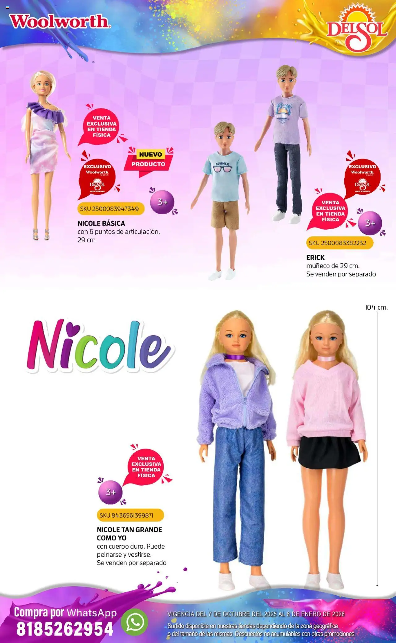 Nuevas ofertas de Del Sol y Woolworth válidas en toda la República Mexicana desde el 07.10.2025. ¡Encuentra las mejores ofertas en Del Sol y Woolworth - Catálogo Castillo Del Juguete! | Página: 42