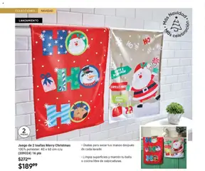 Vista previa de Juego de 2 toallas Merry Christmas, 100% poliéster. 40 x 60 cm c/u. (209324) 16 pts, nuevo folleto de la tienda, válido en México a partir del 07.11.2025 | Página: 12