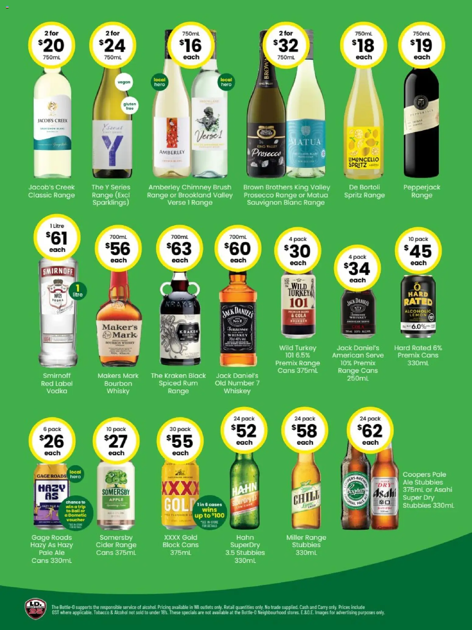 The Bottle-O catalogue - valid from 22.12.2025 | Page: 2 | Products: Brush, Bourbon, Vodka, Rum