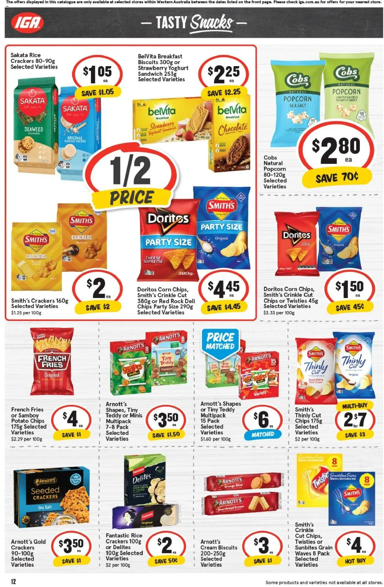 IGA catalogue - valid from 08.10.2025 | Page: 15 | Products: Chocolate, Rice, Cream, Biscuits