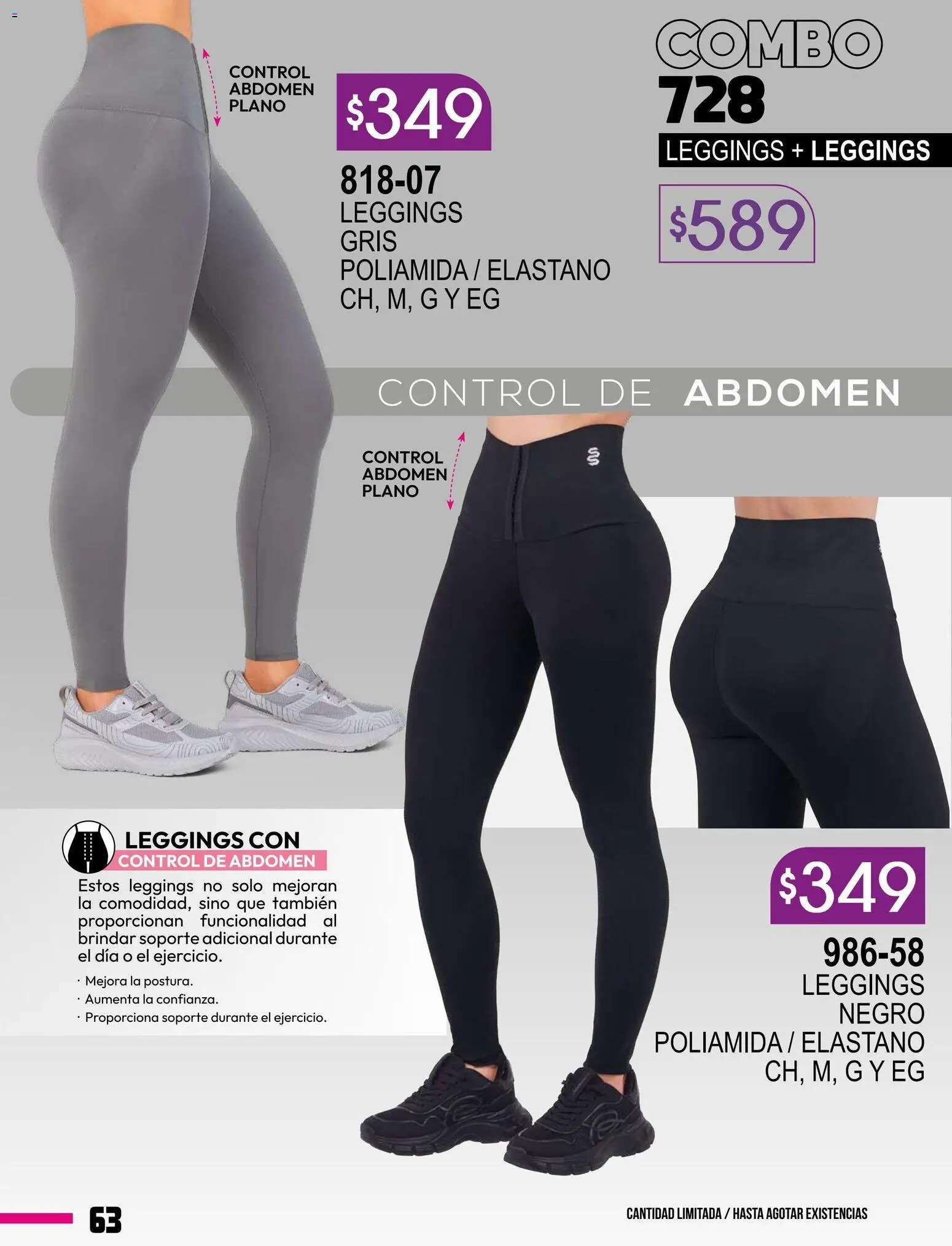 Nuevas ofertas de Cklass válidas en toda la República Mexicana desde el 08.01.2026. ¡Encuentra las mejores ofertas en Cklass catálogo Especial Supersport Dama! | Página: 64 | Productos: Leggings