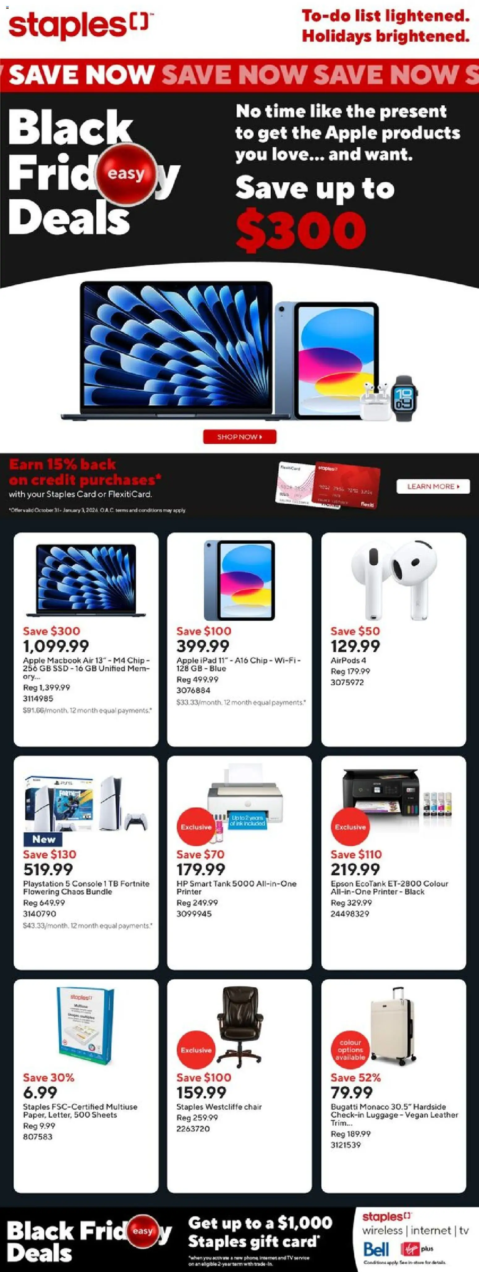 Staples flyer valid from 21.11.2025 | Page: 1