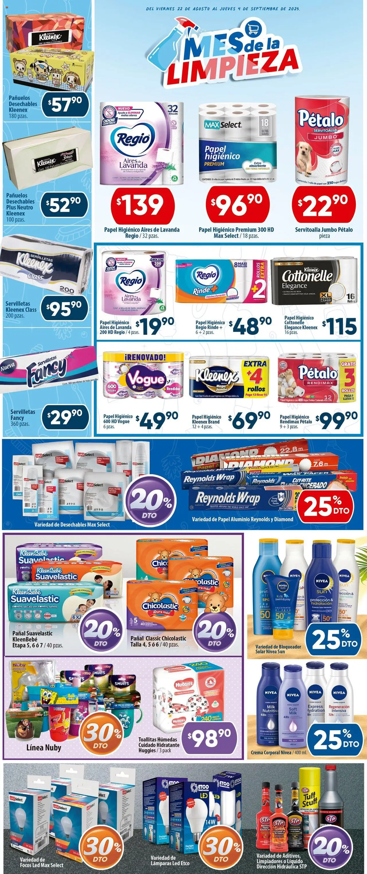 Nuevas ofertas de Calimax válidas en toda la República Mexicana desde el 22.08.2025. ¡Encuentra las mejores ofertas en Calimax - Folleto Mexicali! | Página: 6 | Productos: Esponja, Toallitas húmedas, Bloqueador, Té
