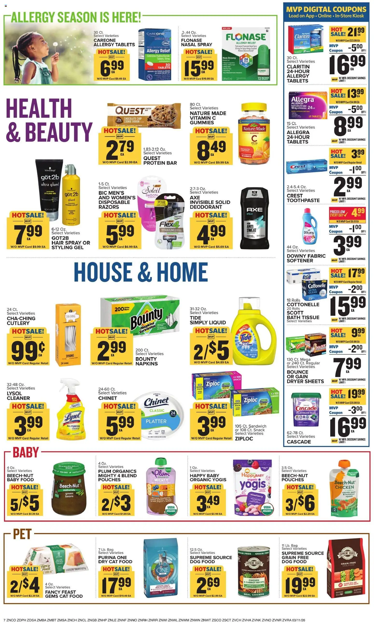 Food Lion Weekly Ad - valid from 11.03.2026 | Page: 13 | Products: Dog Food, Deodorant, Sugar, Dryer