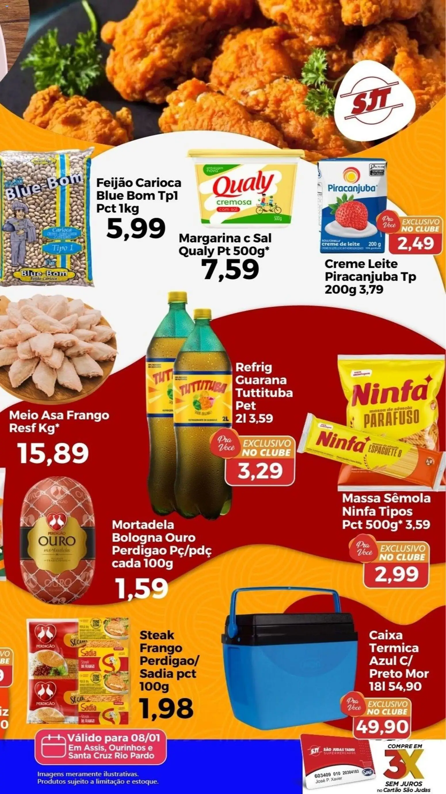 São Judas Tadeu Folheto - válido de 08.01.2026 | Página: 2 | Produtos: Espaguete, Caixa, Refrigerante, Creme de leite