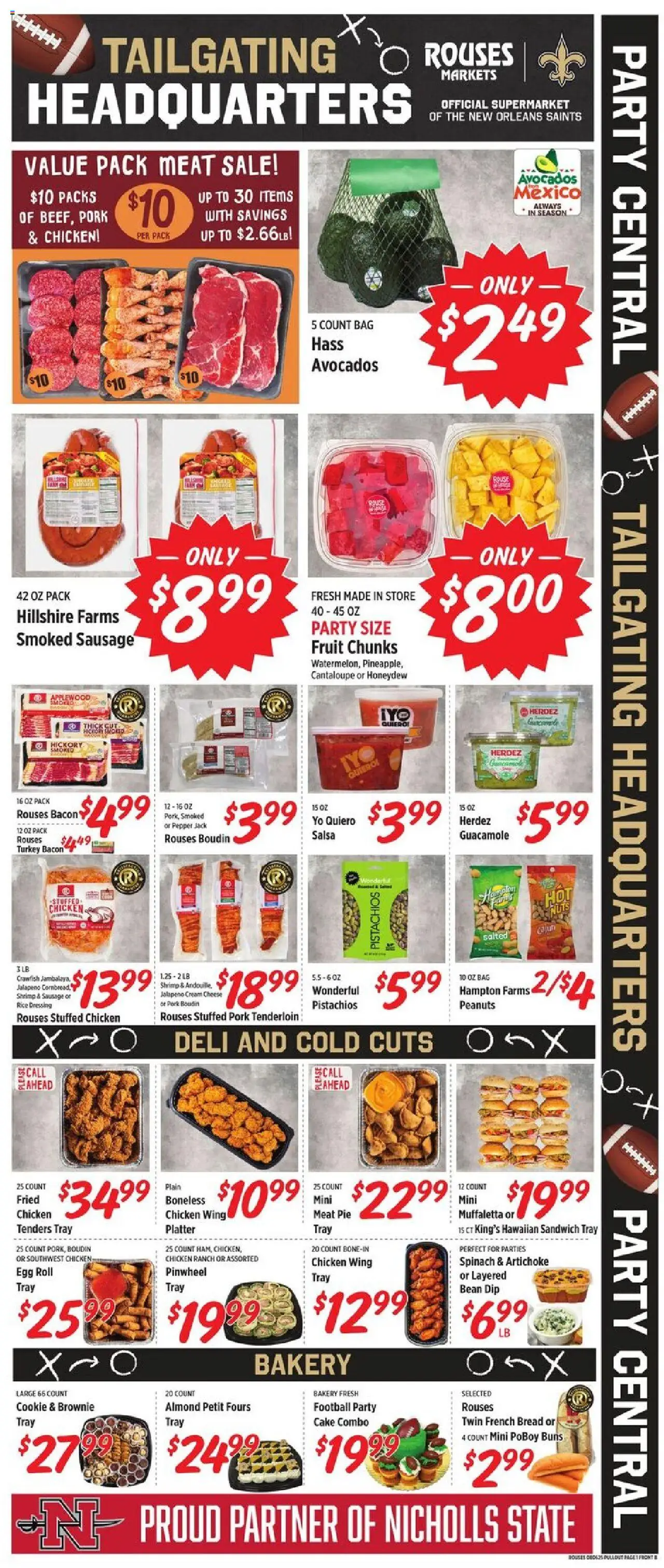 Rouses Weekly Ad - valid from 06.08.2025 | Page: 3 | Products: Bakery, Pork, Rice, Sausage