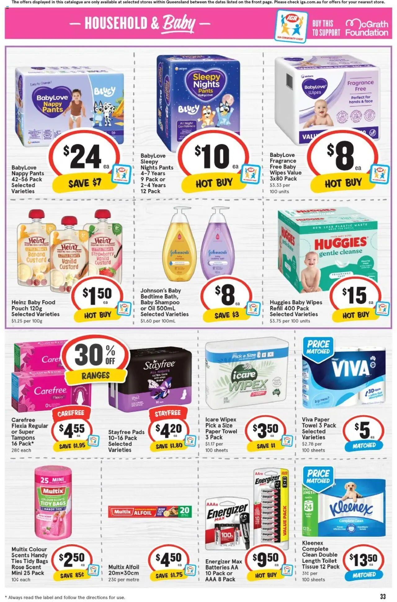 IGA catalogue - valid from 10.09.2025 | Page: 34 | Products: Toilet, Household, Shampoo, Foundation