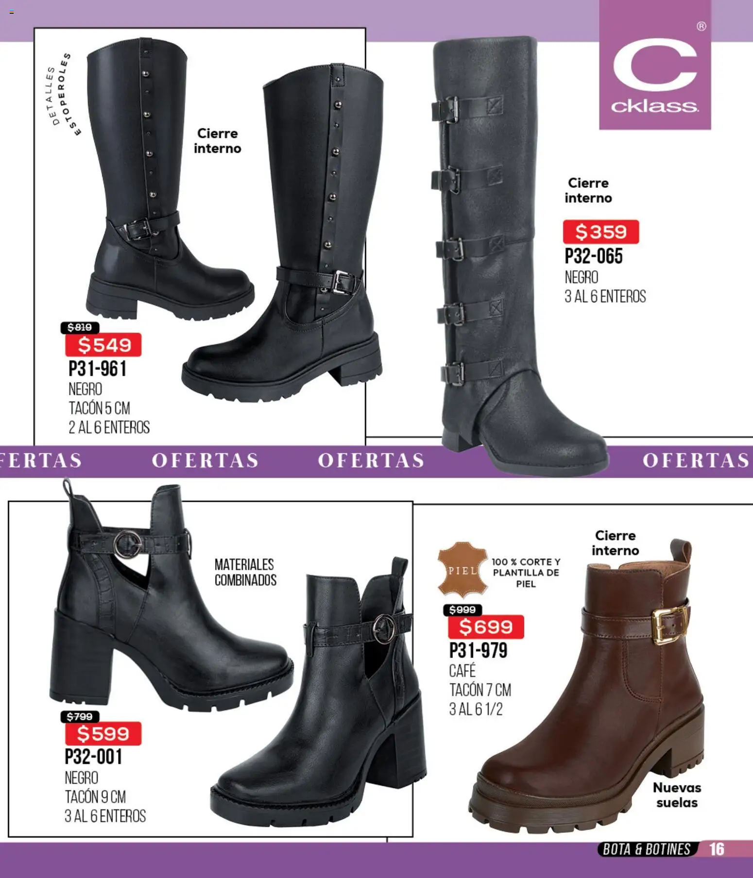Nuevas ofertas de Cklass válidas en toda la República Mexicana desde el 12.01.2026. ¡Encuentra las mejores ofertas en Cklass catálogo Mega Ofertas Ropa! | Página: 180 | Productos: Café, Botines